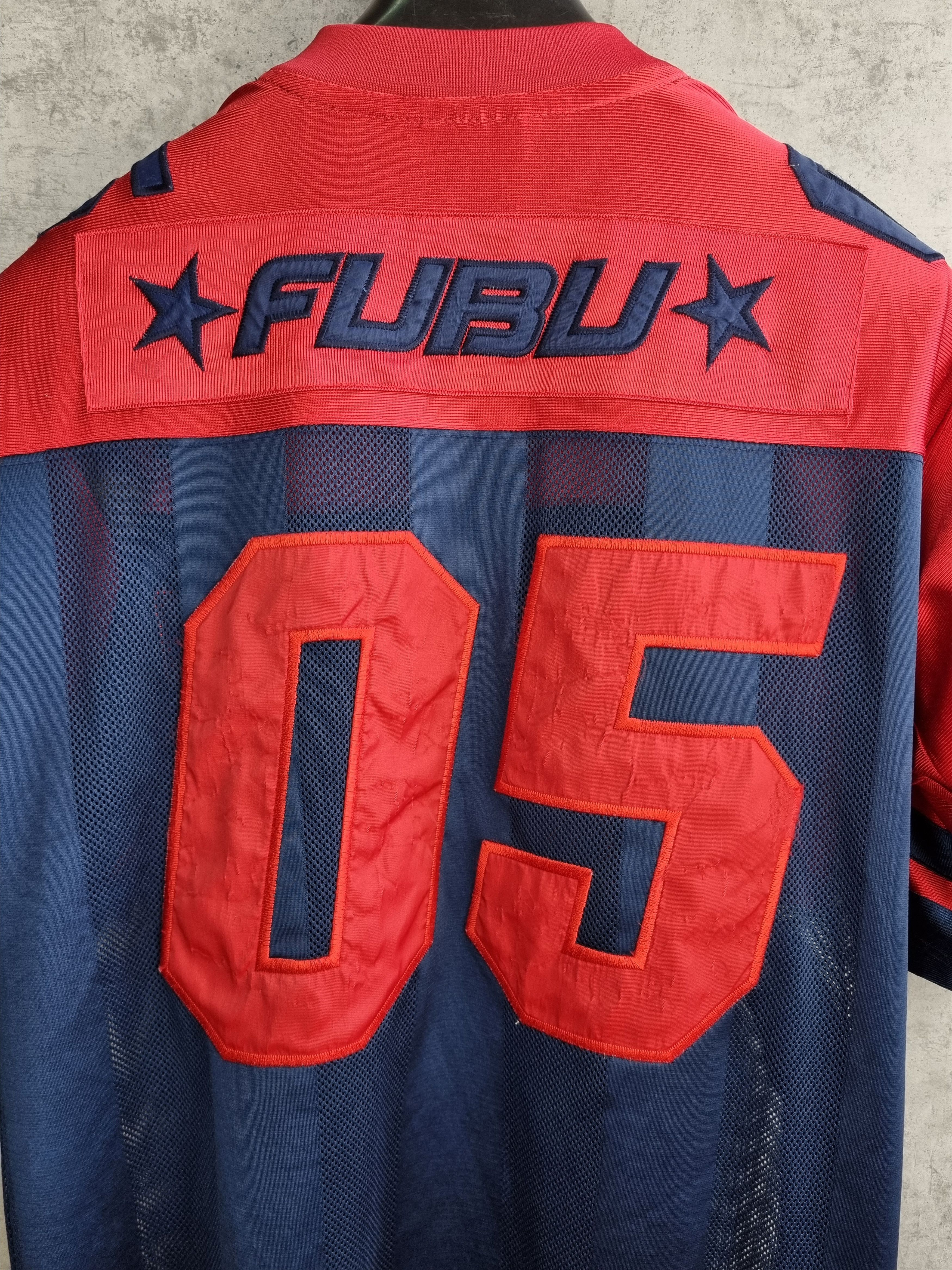 Fubu × Rap Tees Rare 90s FUBU Football Jersey Hip Hop Rap Vintage Size US L / EU 52-54 / 3 - 3 Thumbnail