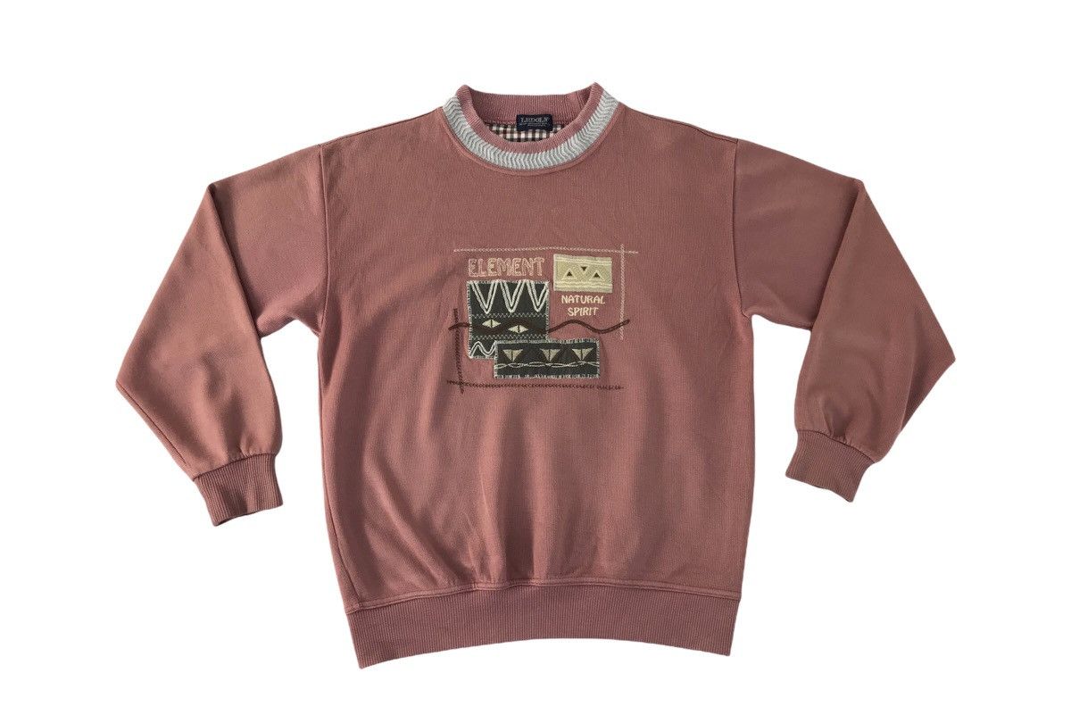 Japanese Brand Sweatshirt Ledolno Element Natural Spirit Embroidery design Size US M / EU 48-50 / 2 - 1 Thumbnail
