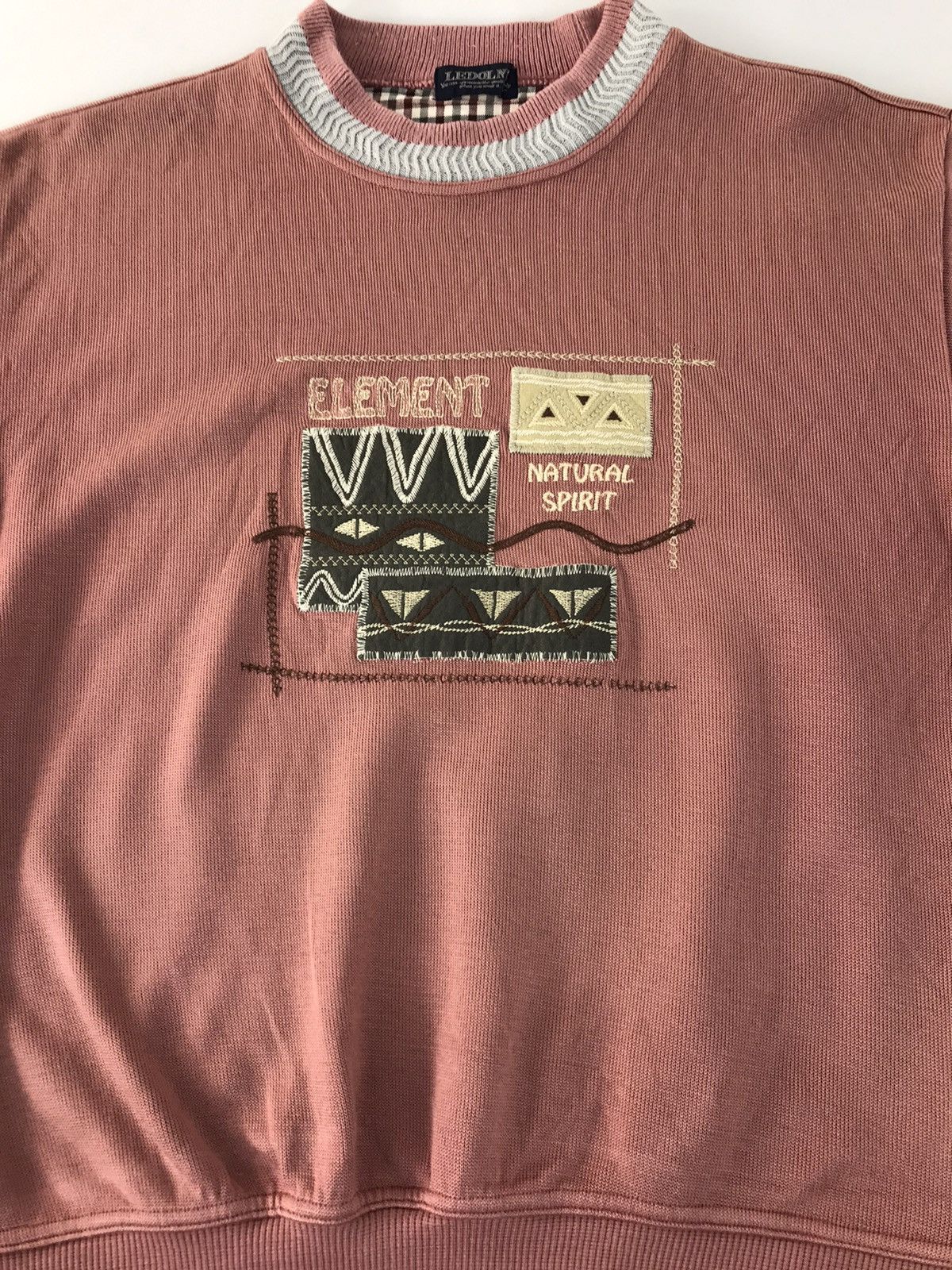 Japanese Brand Sweatshirt Ledolno Element Natural Spirit Embroidery design Size US M / EU 48-50 / 2 - 3 Thumbnail