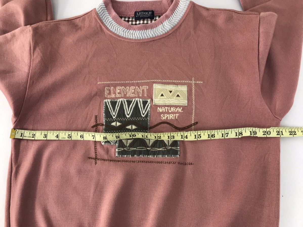 Japanese Brand Sweatshirt Ledolno Element Natural Spirit Embroidery design Size US M / EU 48-50 / 2 - 7 Thumbnail