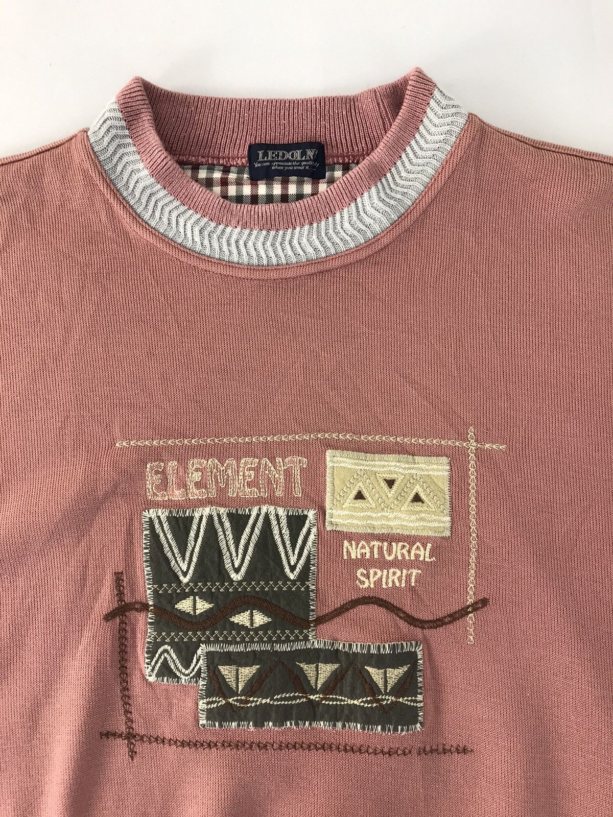 Japanese Brand Sweatshirt Ledolno Element Natural Spirit Embroidery design Size US M / EU 48-50 / 2 - 4 Thumbnail