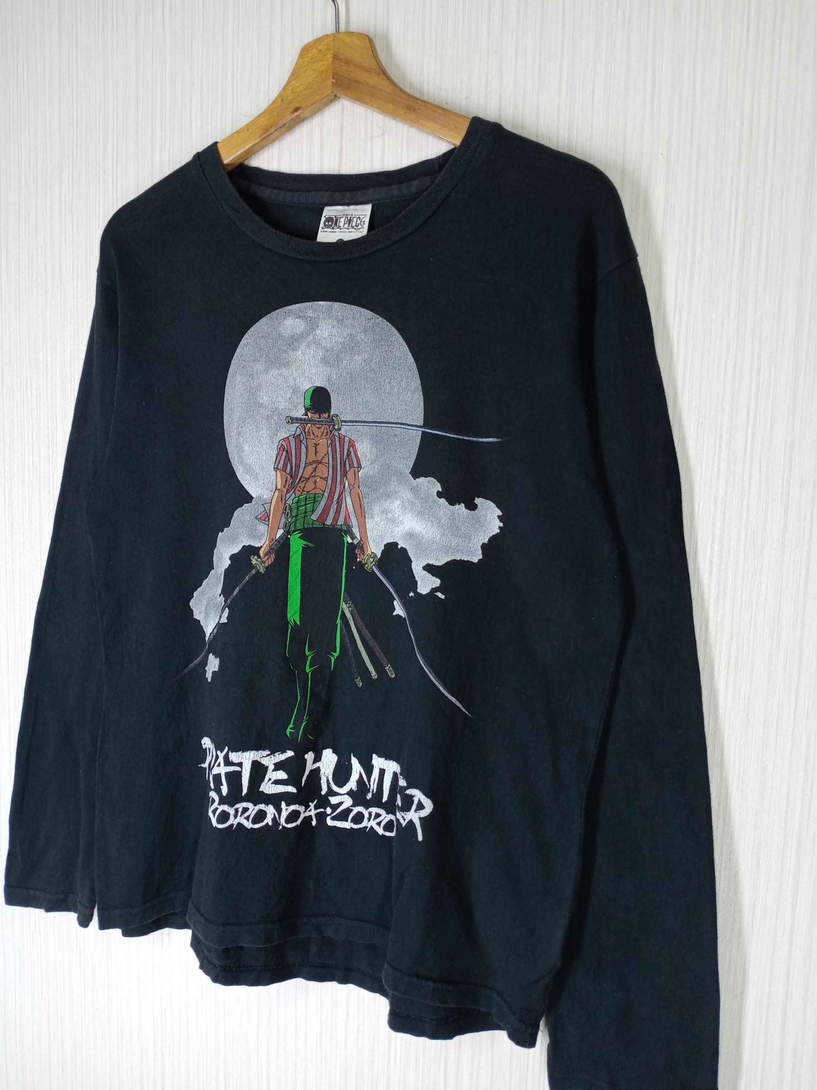 Anime × Japanese Brand × One Piece Rare Vintage Roronoa Zoro One Piece Long Sleeve Size US M / EU 48-50 / 2 - 2 Thumbnail