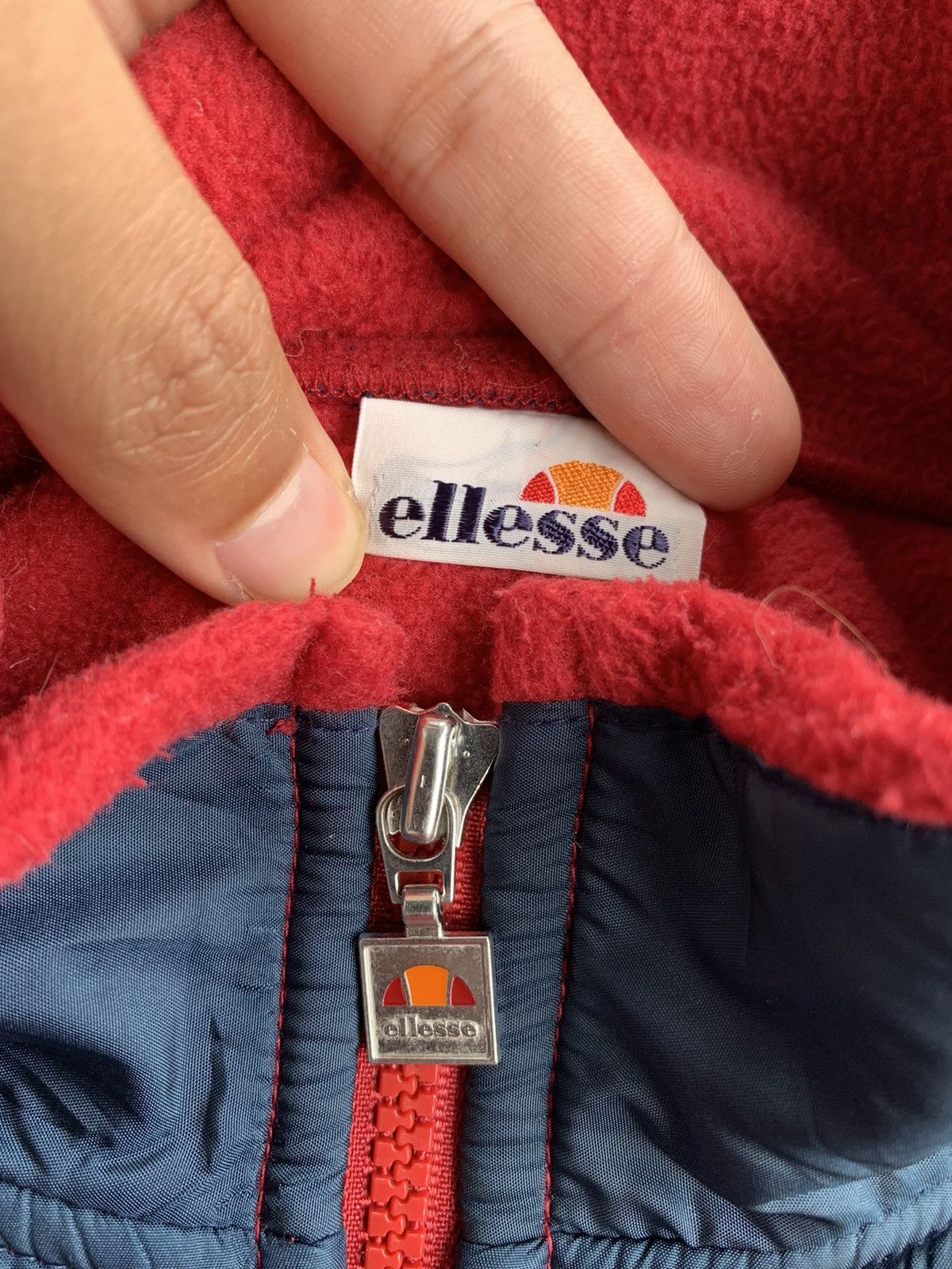 Ellesse Vintage 90s Ellesse Fleece Jacket Size US L / EU 52-54 / 3 - 5 Thumbnail