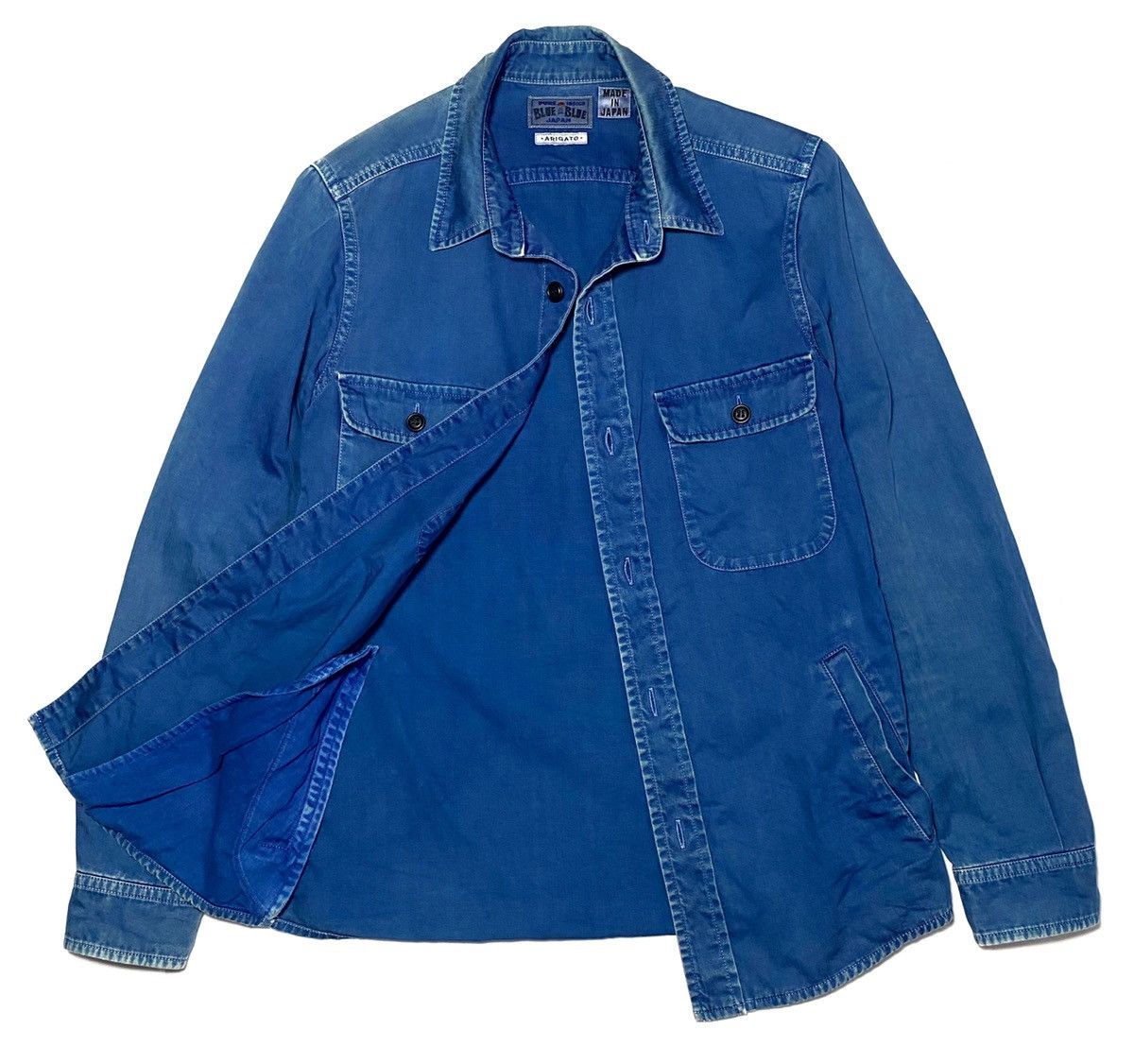 Blue Blue Japan Blue Blue Japan Indigo Kasuri Western Button Shirt Size US XS / EU 42 / 0 - 3 Thumbnail