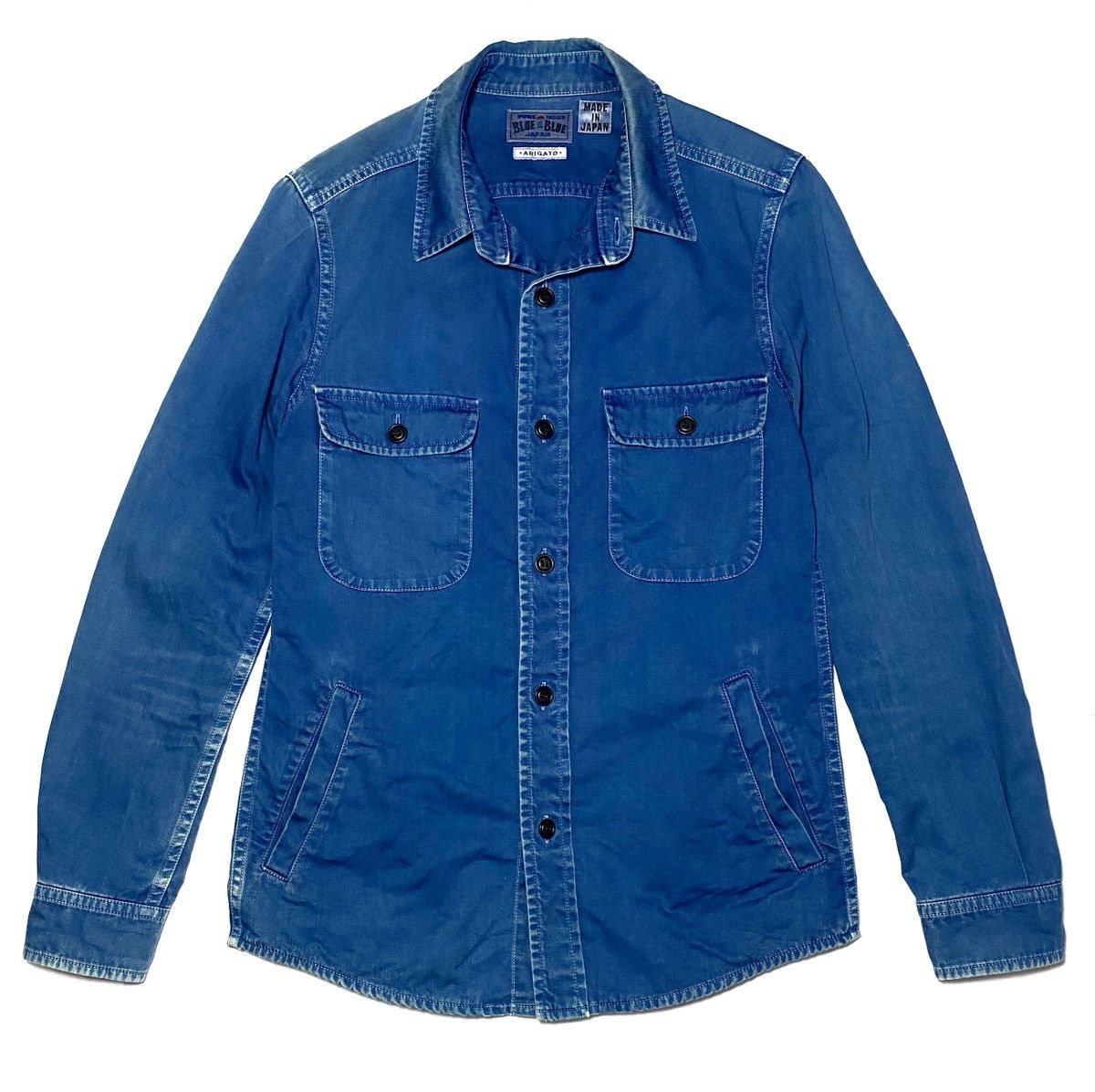 Blue Blue Japan Blue Blue Japan Indigo Kasuri Western Button Shirt Size US XS / EU 42 / 0 - 1 Thumbnail
