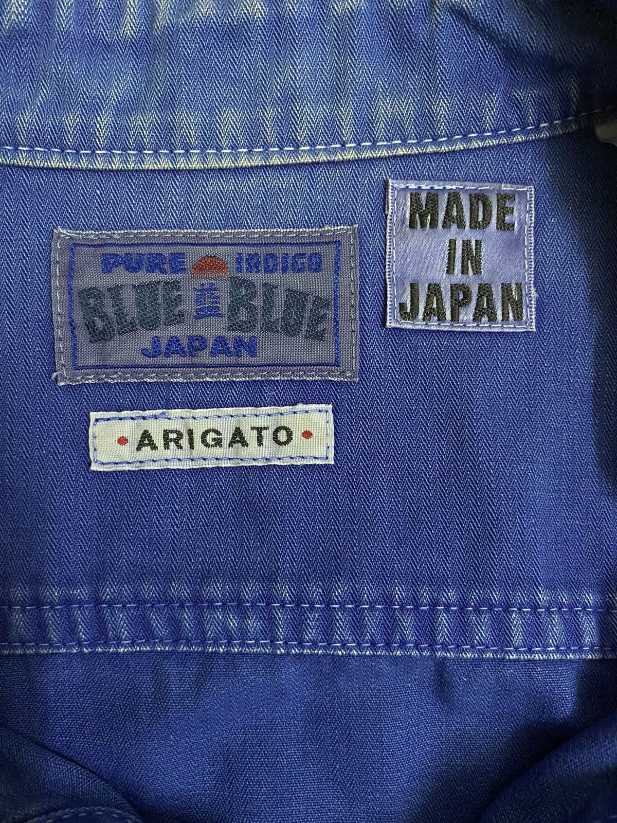 Blue Blue Japan Blue Blue Japan Indigo Kasuri Western Button Shirt Size US XS / EU 42 / 0 - 9 Thumbnail