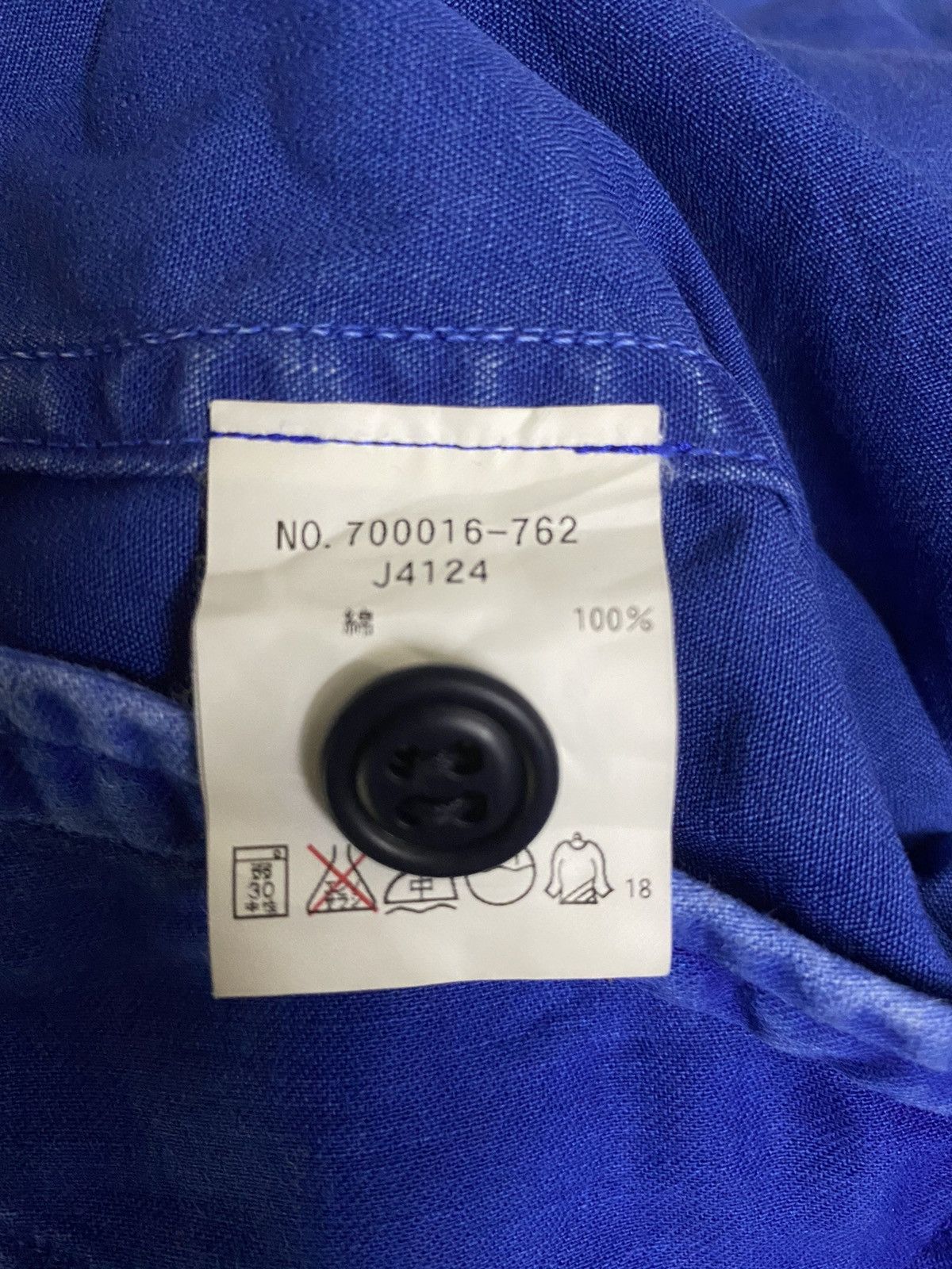 Blue Blue Japan Blue Blue Japan Indigo Kasuri Western Button Shirt Size US XS / EU 42 / 0 - 10 Thumbnail