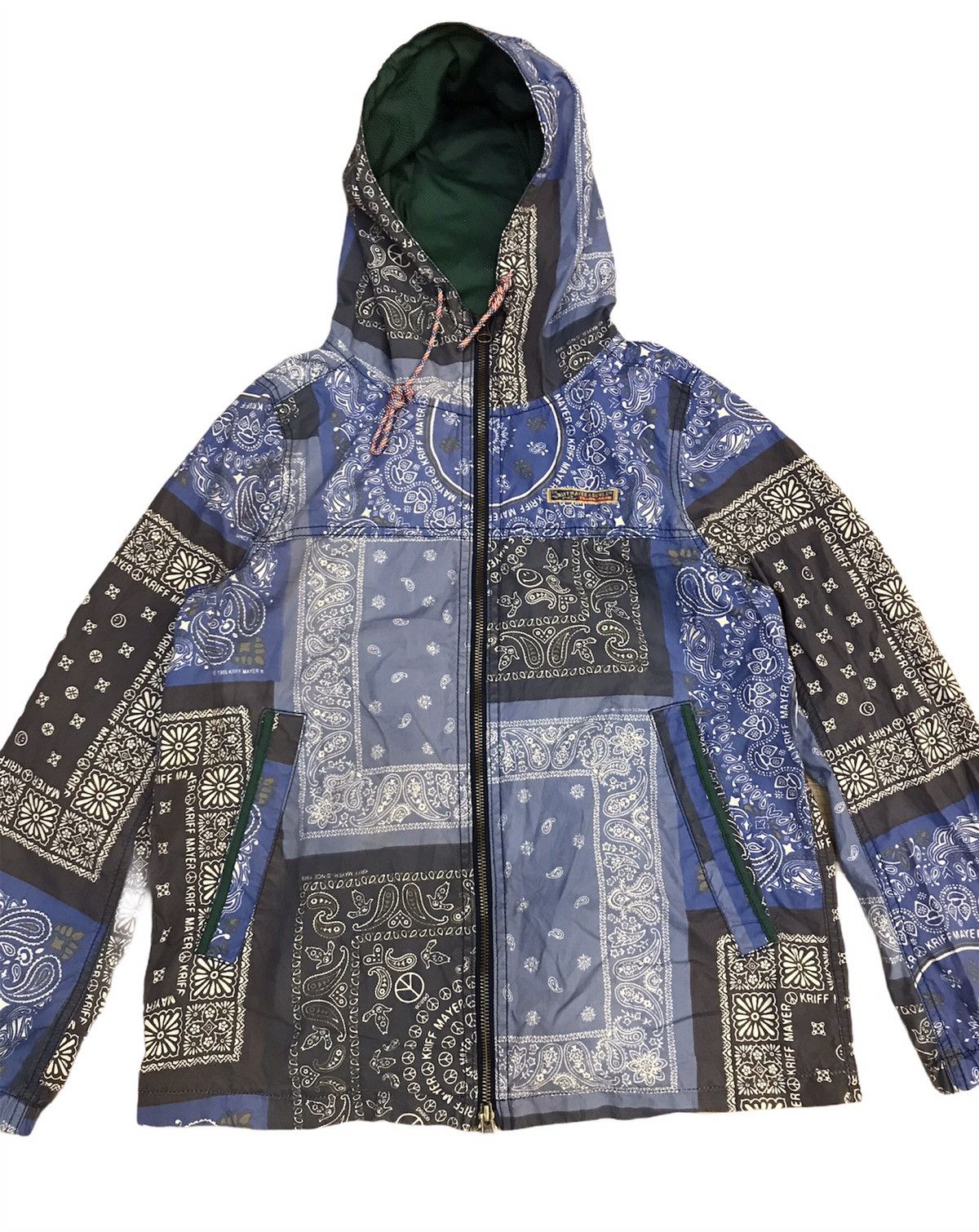 Designer Vintage Kriff Mayer Bandana Windbreakers Jackets Size US XXS / EU 40 - 1 Thumbnail