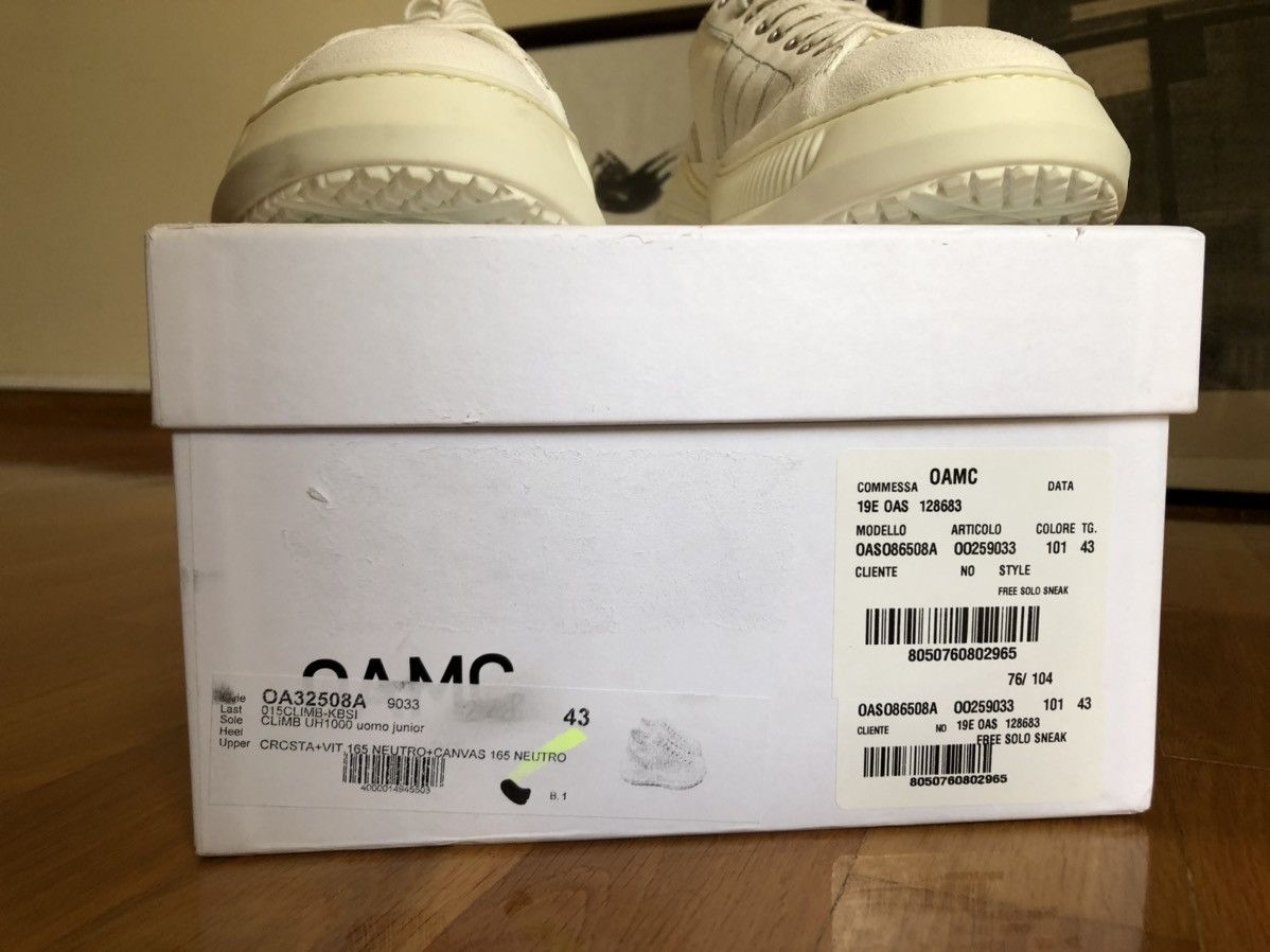 OAMC OAMC Free Solo Canvas platform sneaker Low Size US 10 / EU 43 - 10 Thumbnail