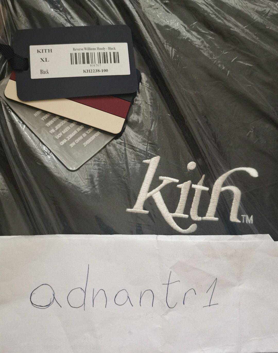 Kith Kith Reverse Williams Hoodie - Black Size US XL / EU 56 / 4 - 3 Thumbnail