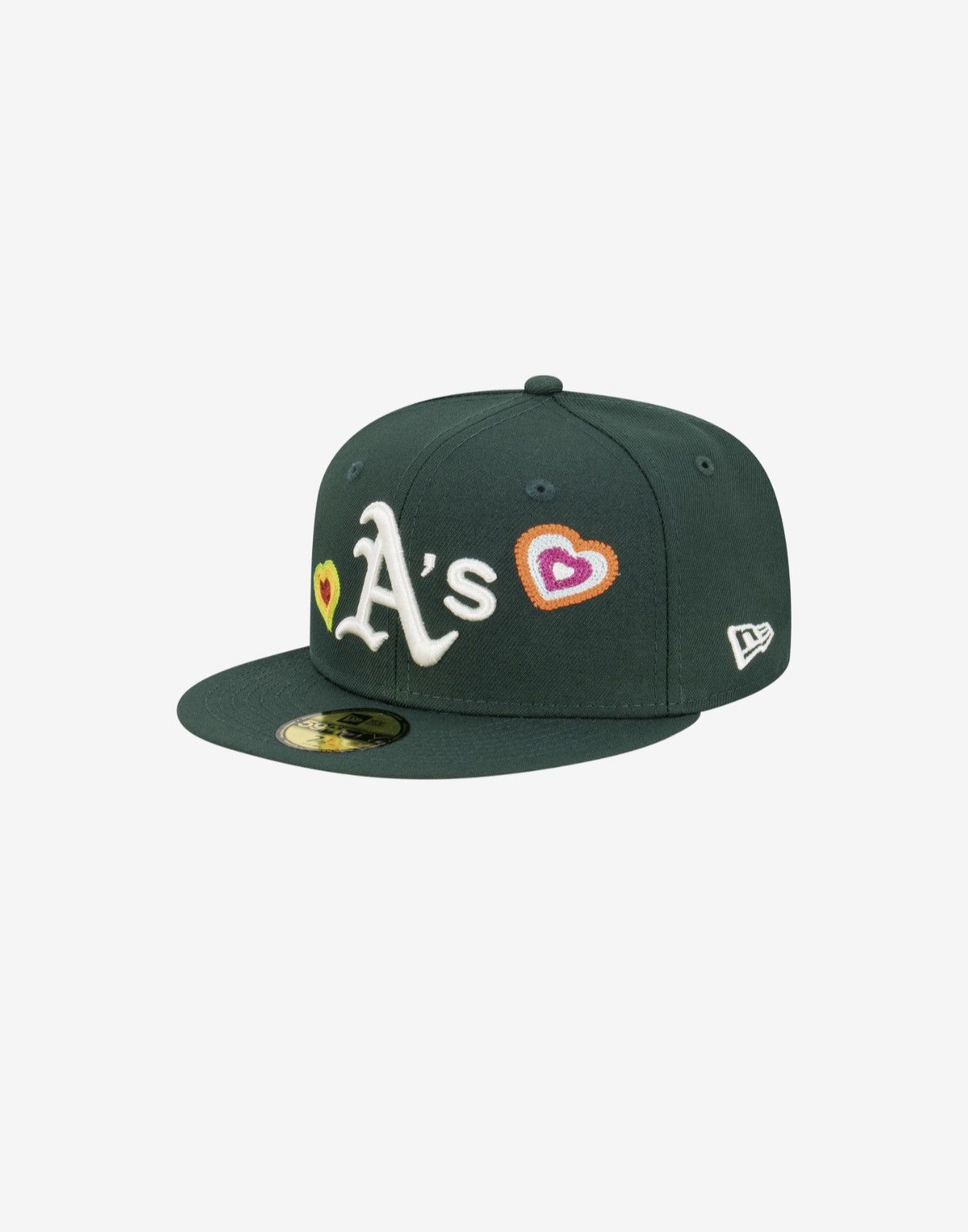 Hat Club × MLB × New Era New Era Oakland Athletics 5950 Chain Heart Fitted Hat Size ONE SIZE - 1 Thumbnail