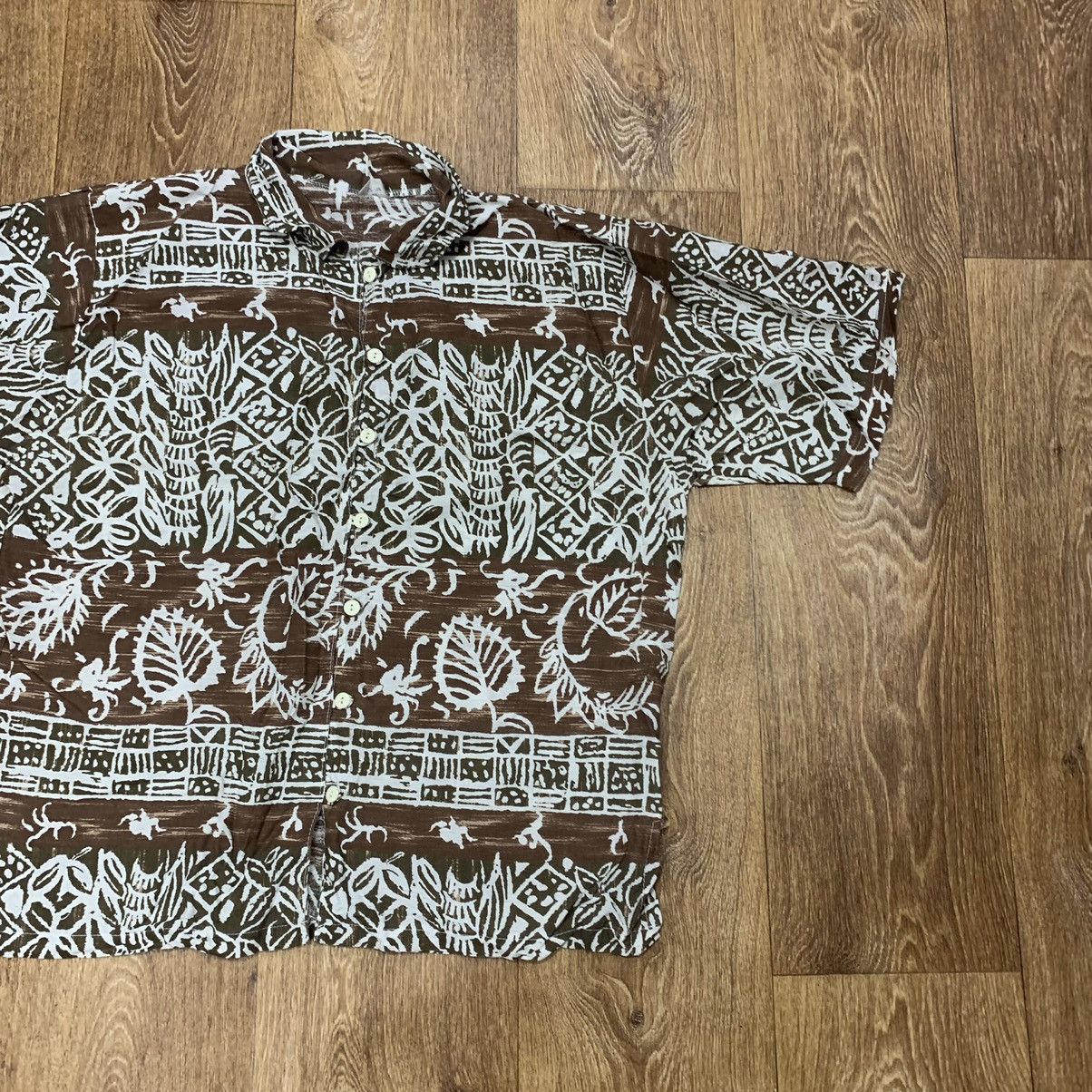 Vintage Vintage 90s All Over Print Hawaiian Shirt Streetwear Boxy M Size US M / EU 48-50 / 2 - 2 Thumbnail