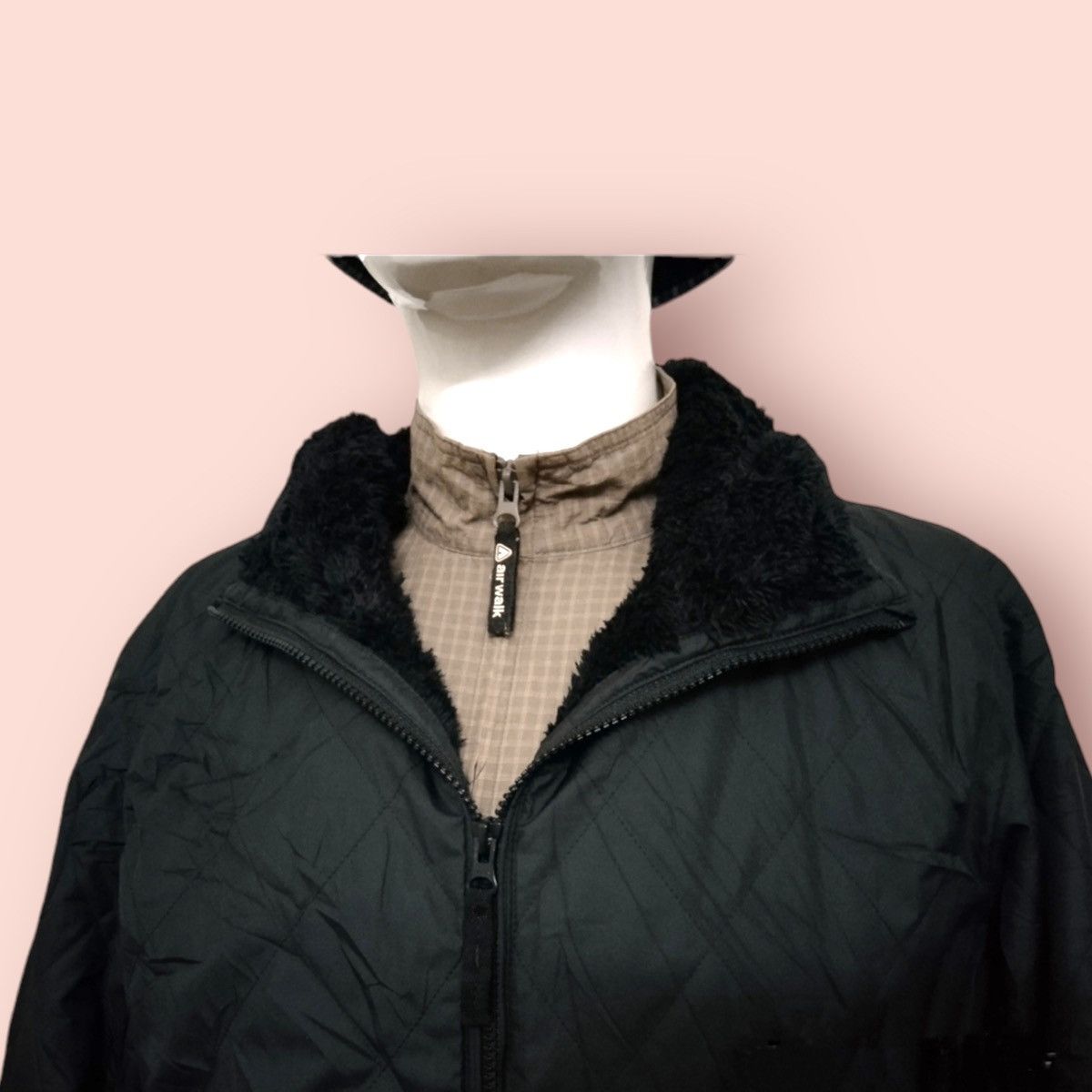 Japanese Brand × Jun Takahashi × Uniqlo Y2k UNIQLO QUILTED/FLUFFY FLEECE ZIPPER HOODIE DOWN JACKET Size US L / EU 52-54 / 3 - 21 Thumbnail