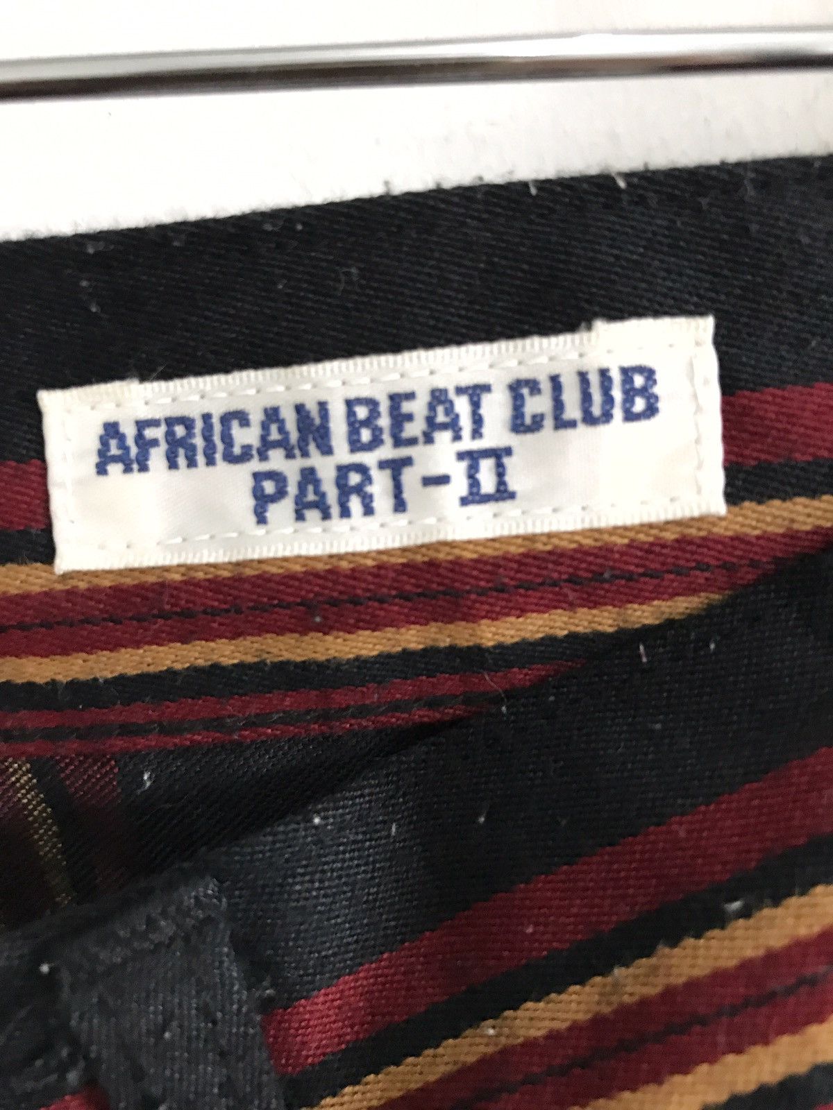 Japanese Brand × Vintage Made In Japan African Beat Club Part 11 Stripes Pants Size US 26 / EU 42 - 4 Thumbnail