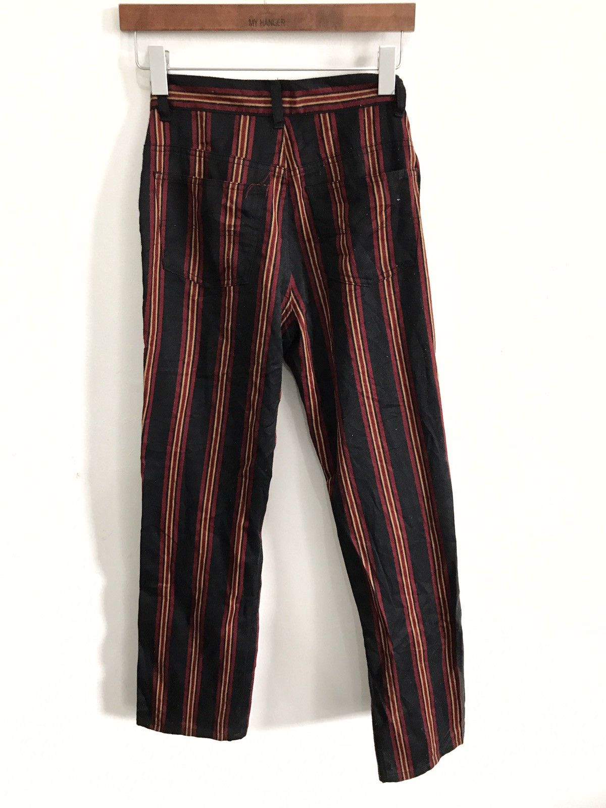 Japanese Brand × Vintage Made In Japan African Beat Club Part 11 Stripes Pants Size US 26 / EU 42 - 3 Thumbnail