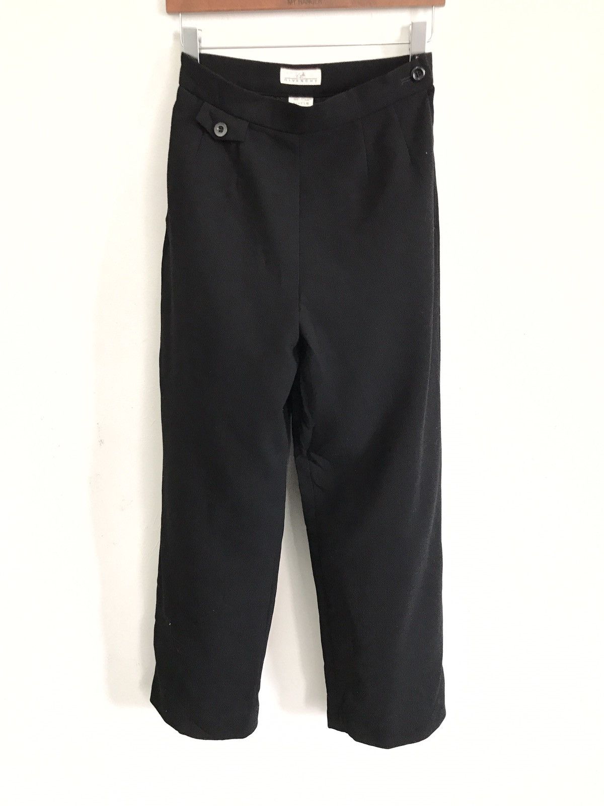 Givenchy Vintage Givenchy Life Wool High Waist Black Pants