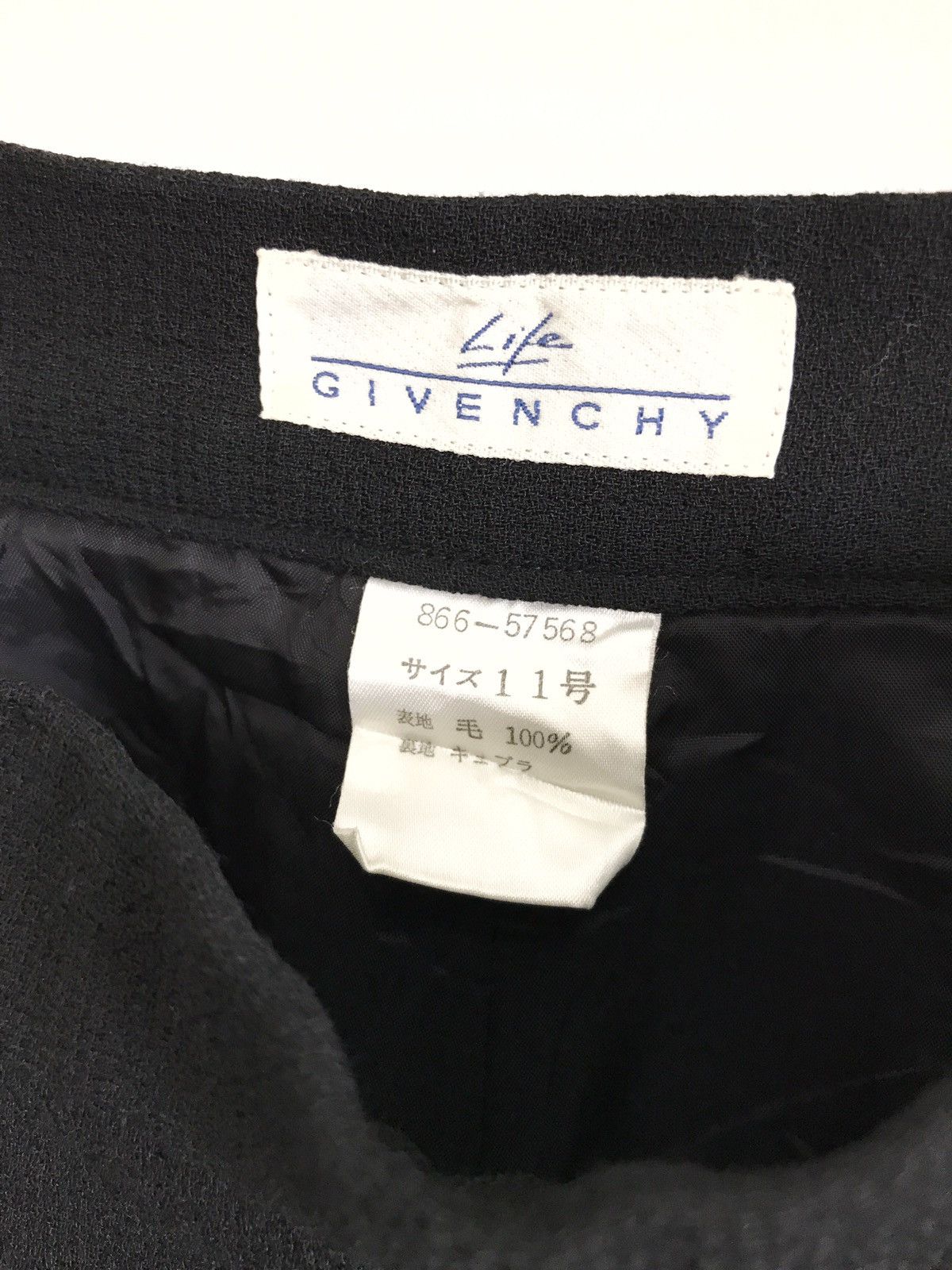 Givenchy Vintage Givenchy Life Wool High Waist Black Pants