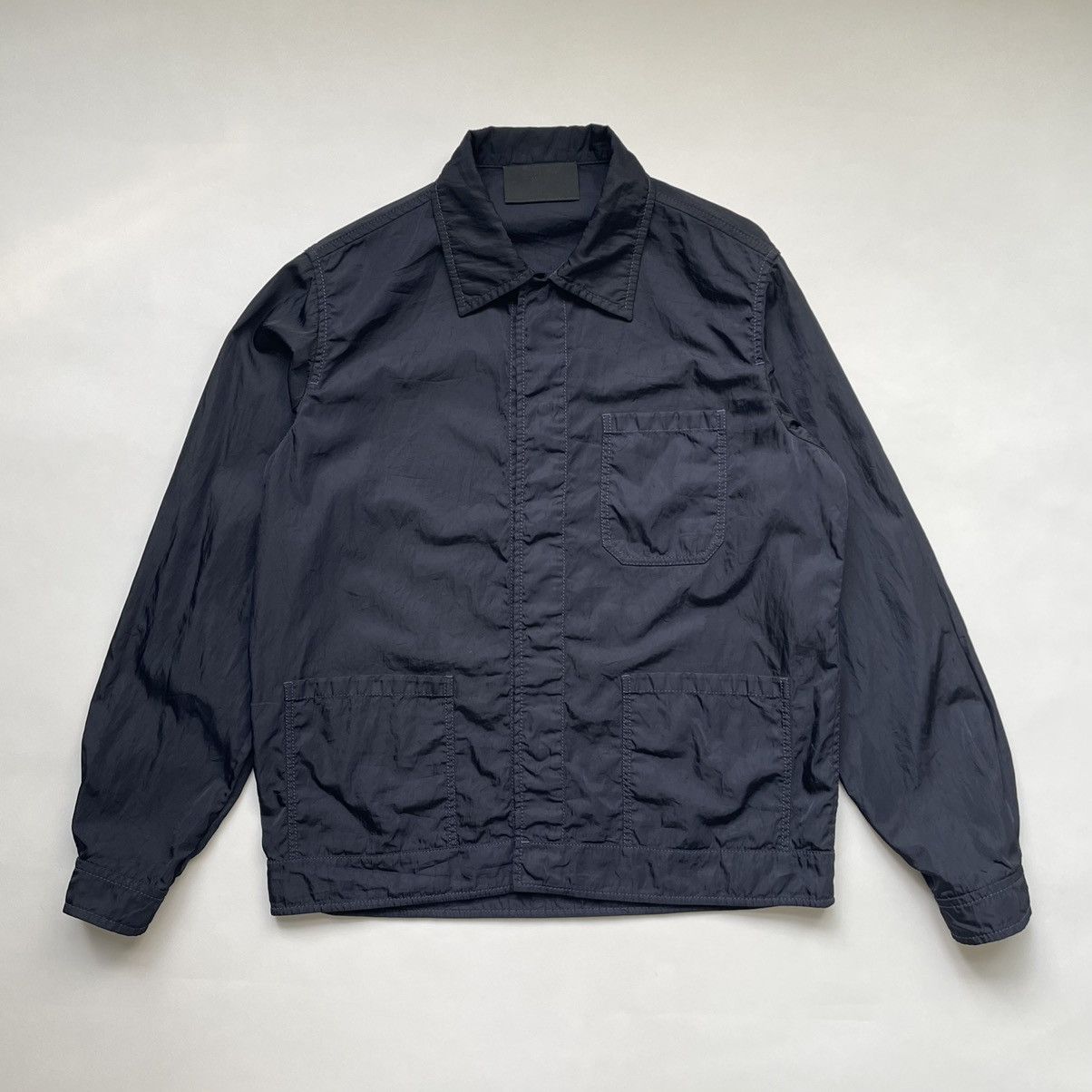 Pre-owned Prada Dark Blue Nylon Work Jacket