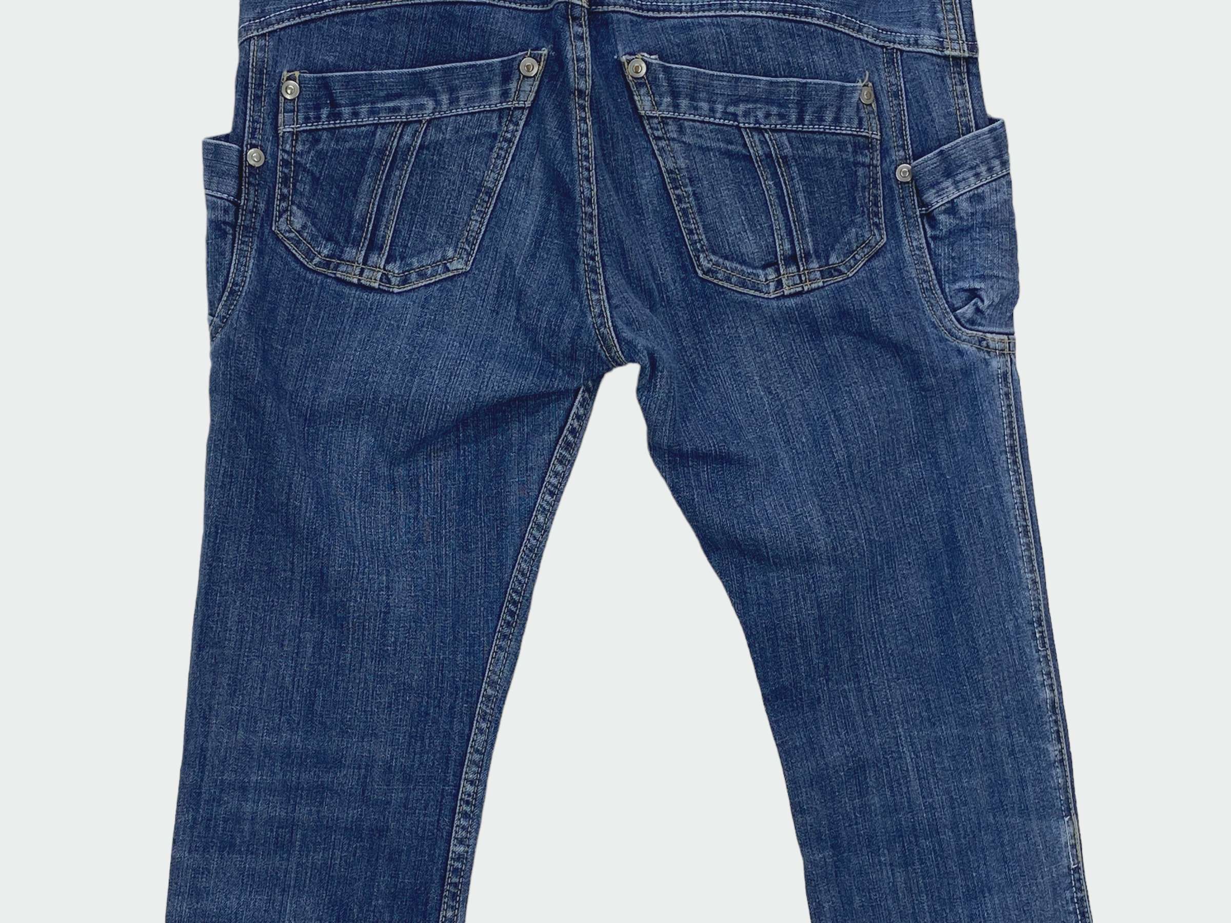 Japanese Brand Avice Low Rise Baker Pocket Jeans Size 29" - 7 Thumbnail