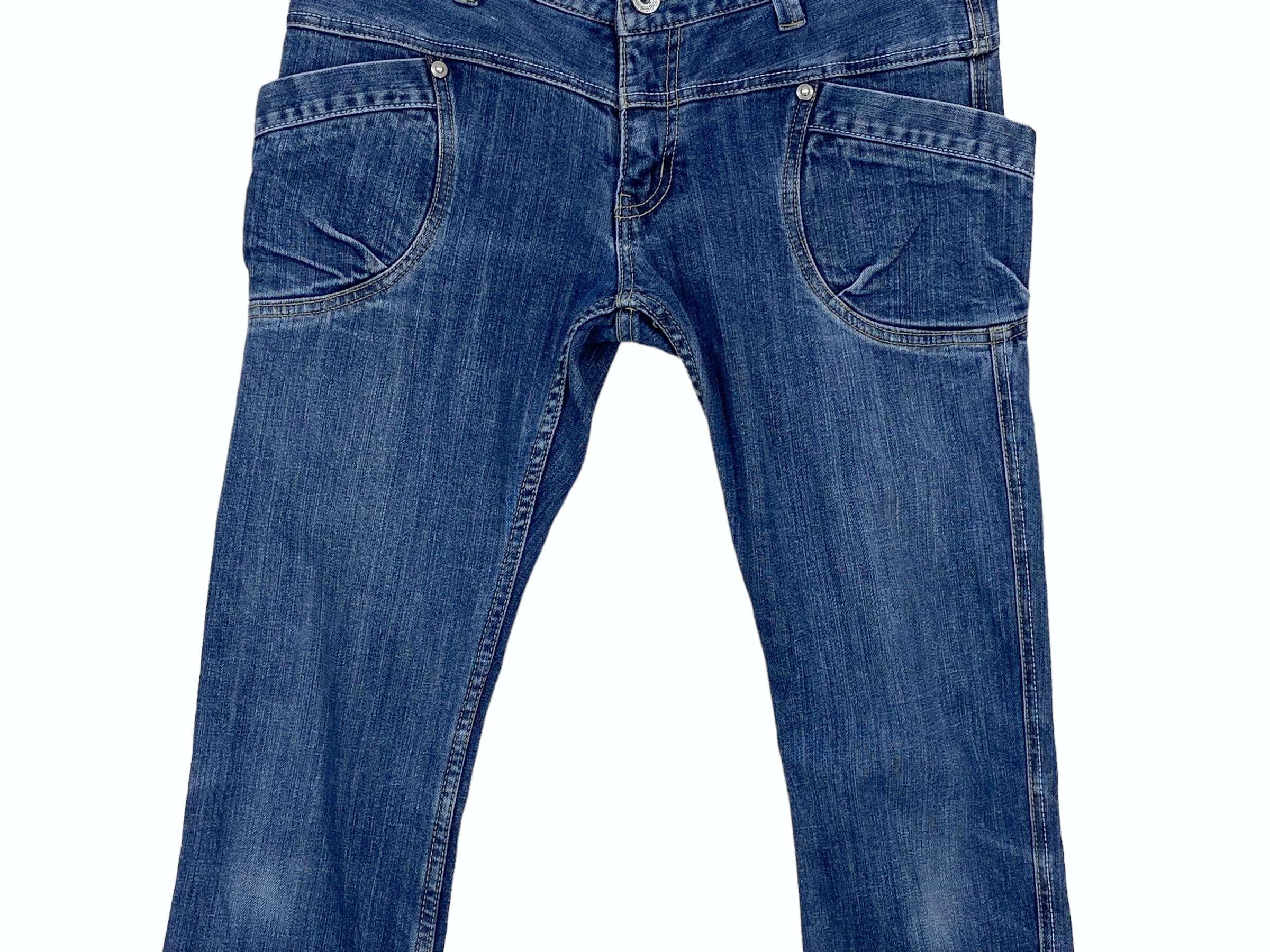 Japanese Brand Avice Low Rise Baker Pocket Jeans Size 29" - 4 Thumbnail