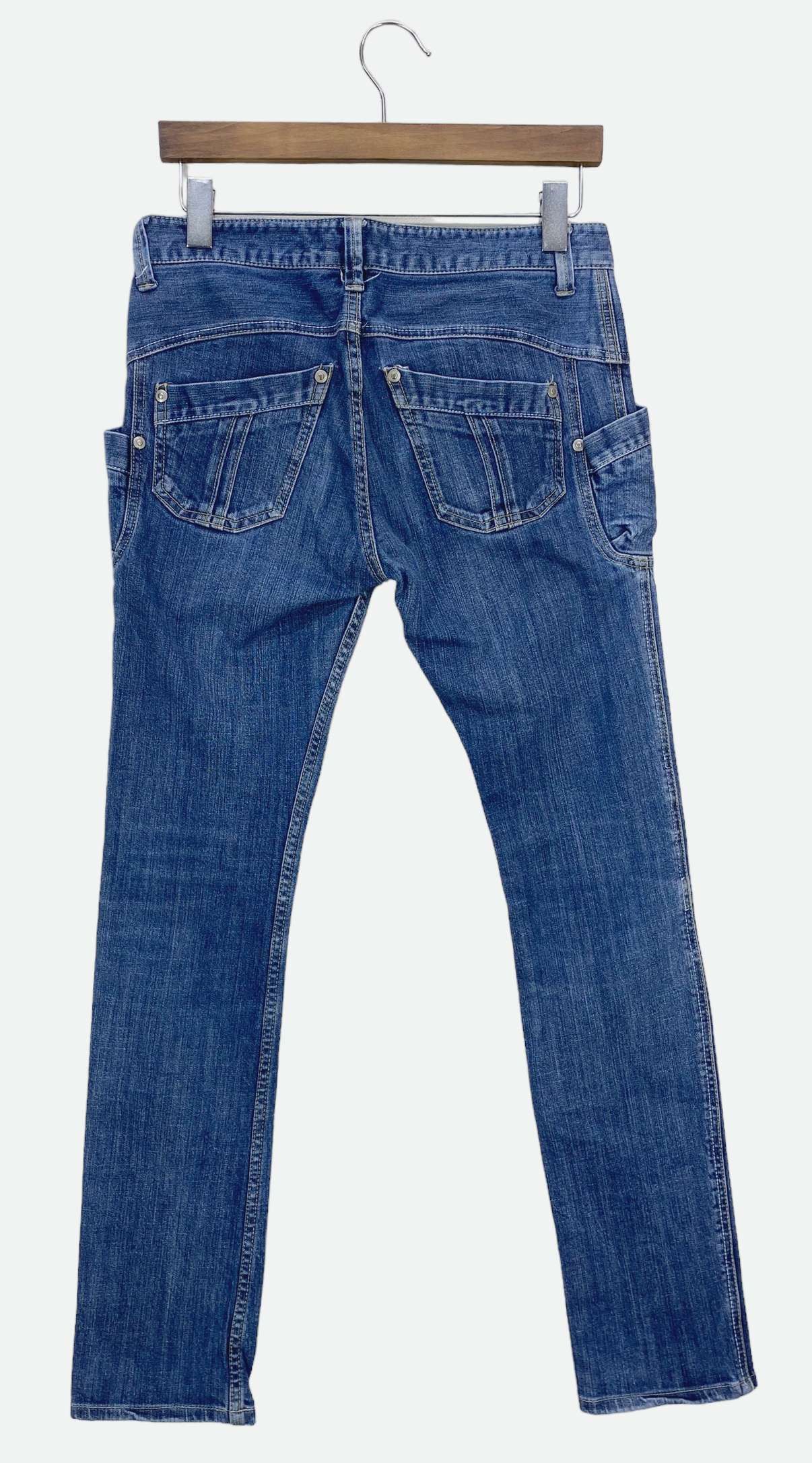 Japanese Brand Avice Low Rise Baker Pocket Jeans Size 29" - 2 Thumbnail