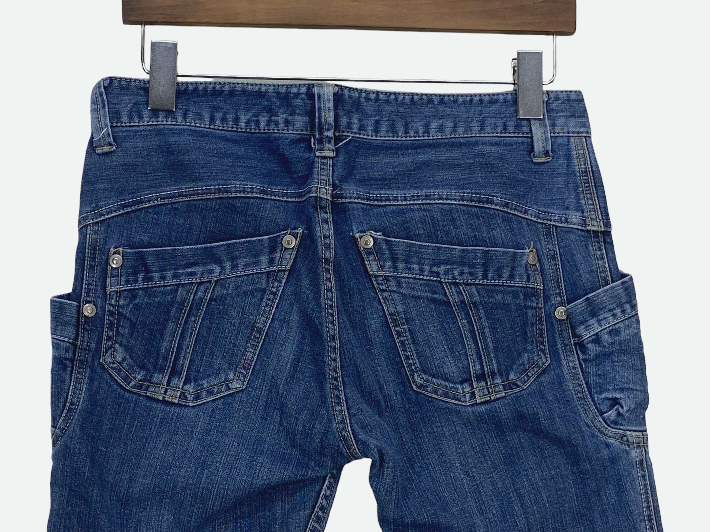 Japanese Brand Avice Low Rise Baker Pocket Jeans Size 29" - 6 Thumbnail