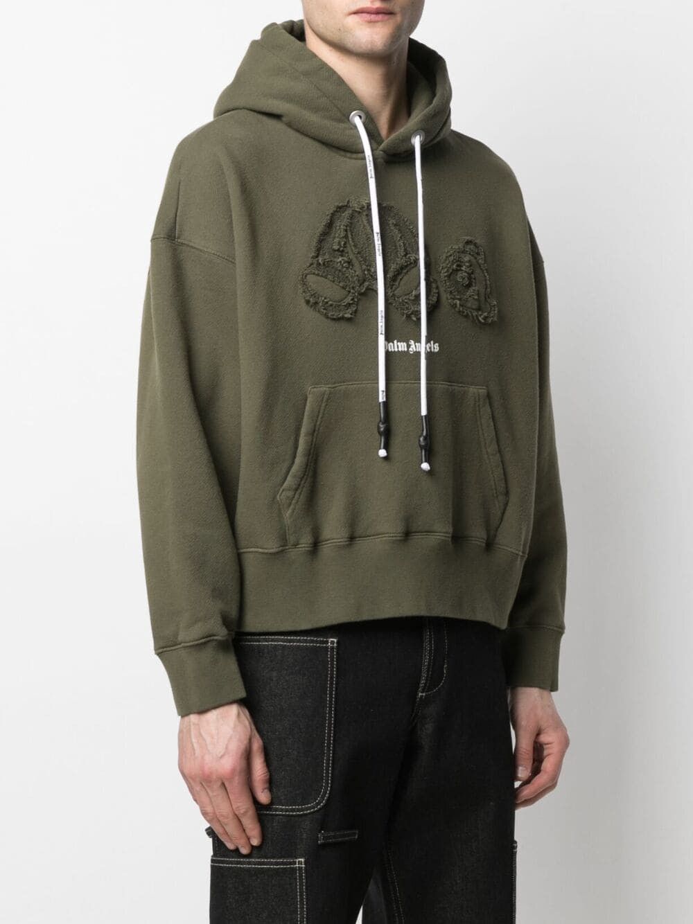 Palm Angels Military Green Kill The Bear Hoodie Size US XL / EU 56 / 4 - 2 Thumbnail