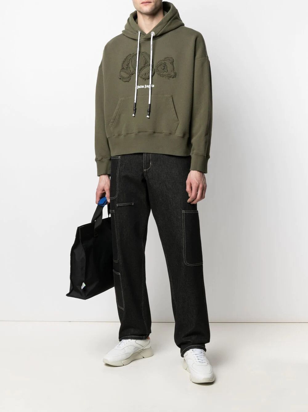 Palm Angels Military Green Kill The Bear Hoodie Size US XL / EU 56 / 4 - 3 Thumbnail