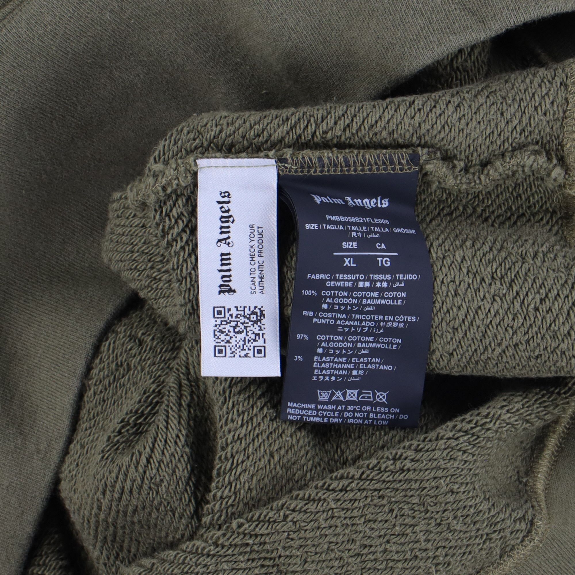 Palm Angels Military Green Kill The Bear Hoodie Size US XL / EU 56 / 4 - 9 Thumbnail