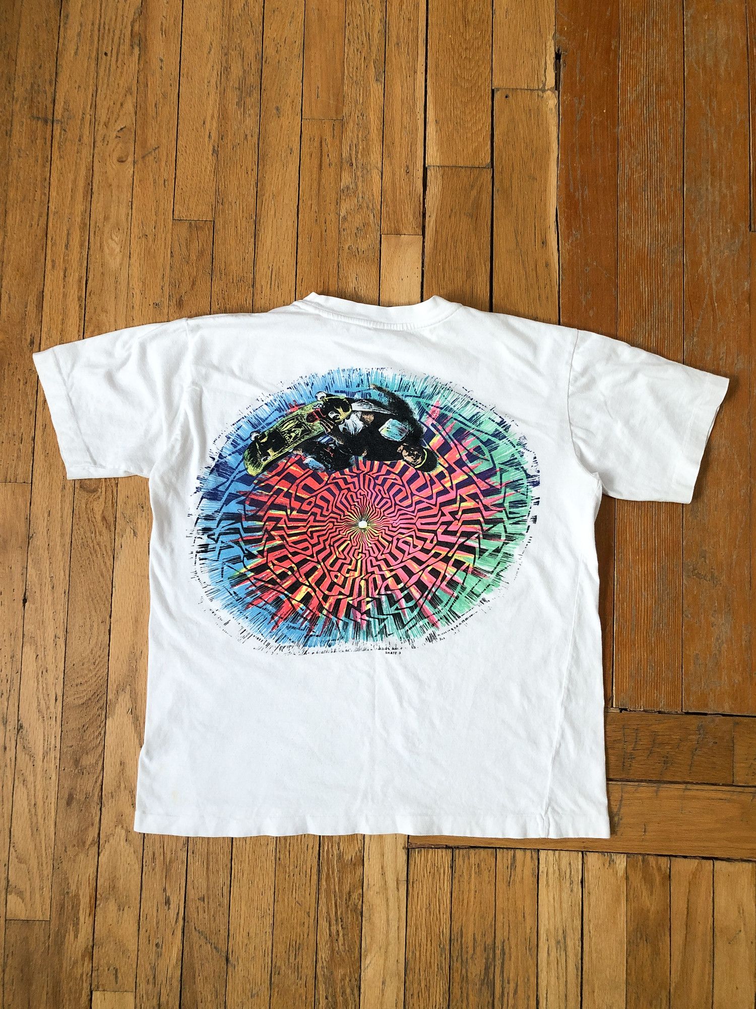 Vintage 1990 Single Stitch Boxy 'Skate 3' Beach Guy T-Shirt Size US L / EU 52-54 / 3 - 3 Thumbnail