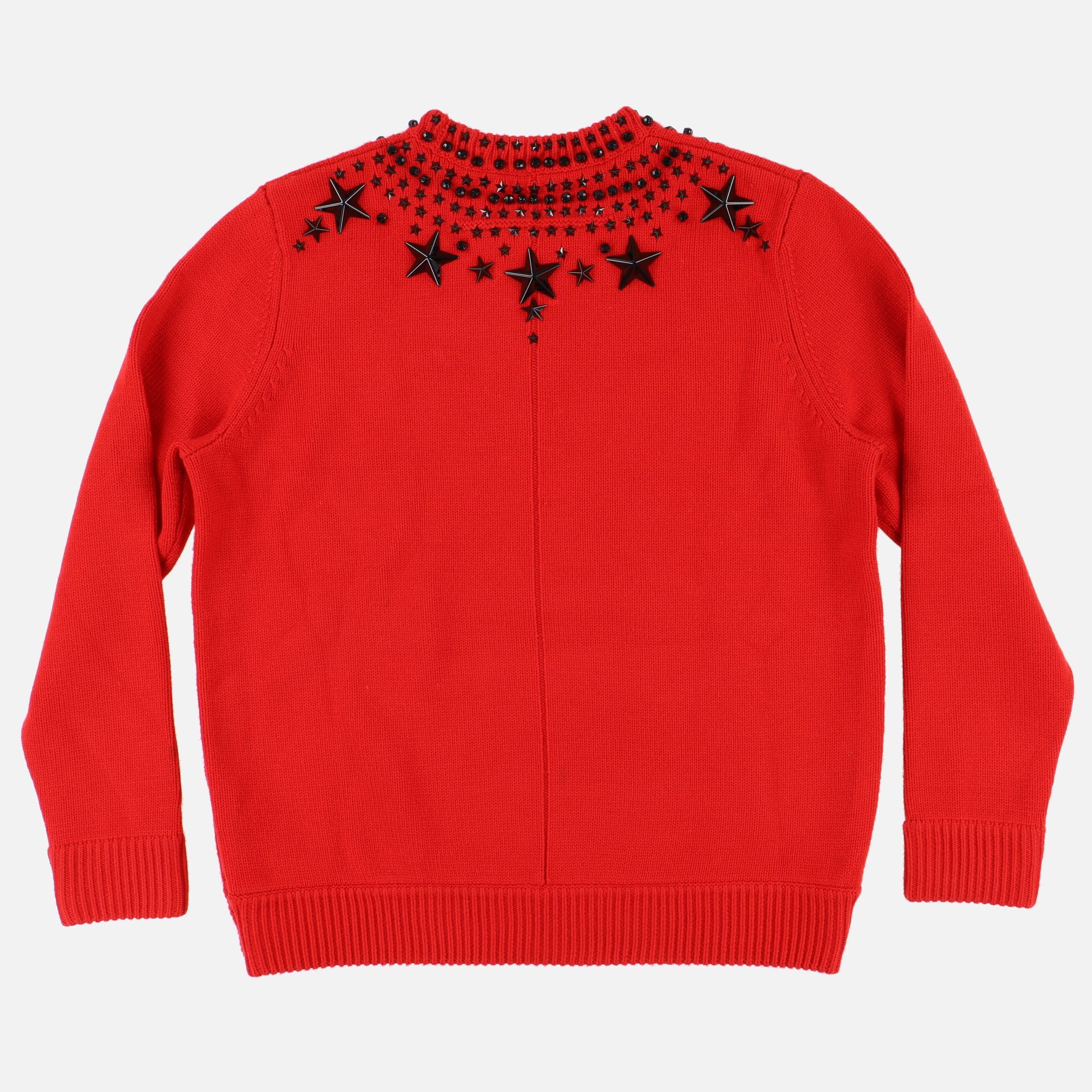 Givenchy Red Swarovski Beads and Stars Sweater Size US M / EU 48-50 / 2 - 10 Thumbnail