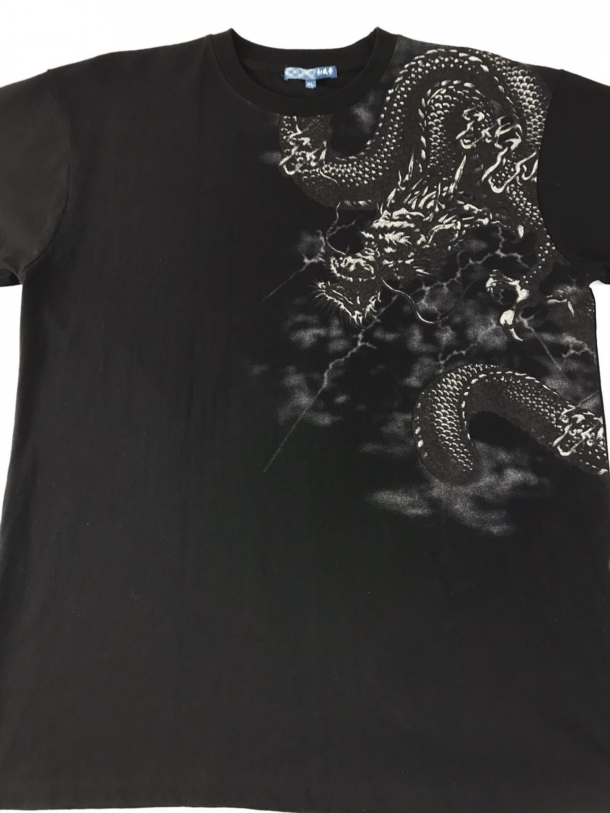 Japanese Brand × Vintage Tee JapaneseBrand Big Logo Tiger-Dragon embroidery Design Size US XL / EU 56 / 4 - 3 Thumbnail