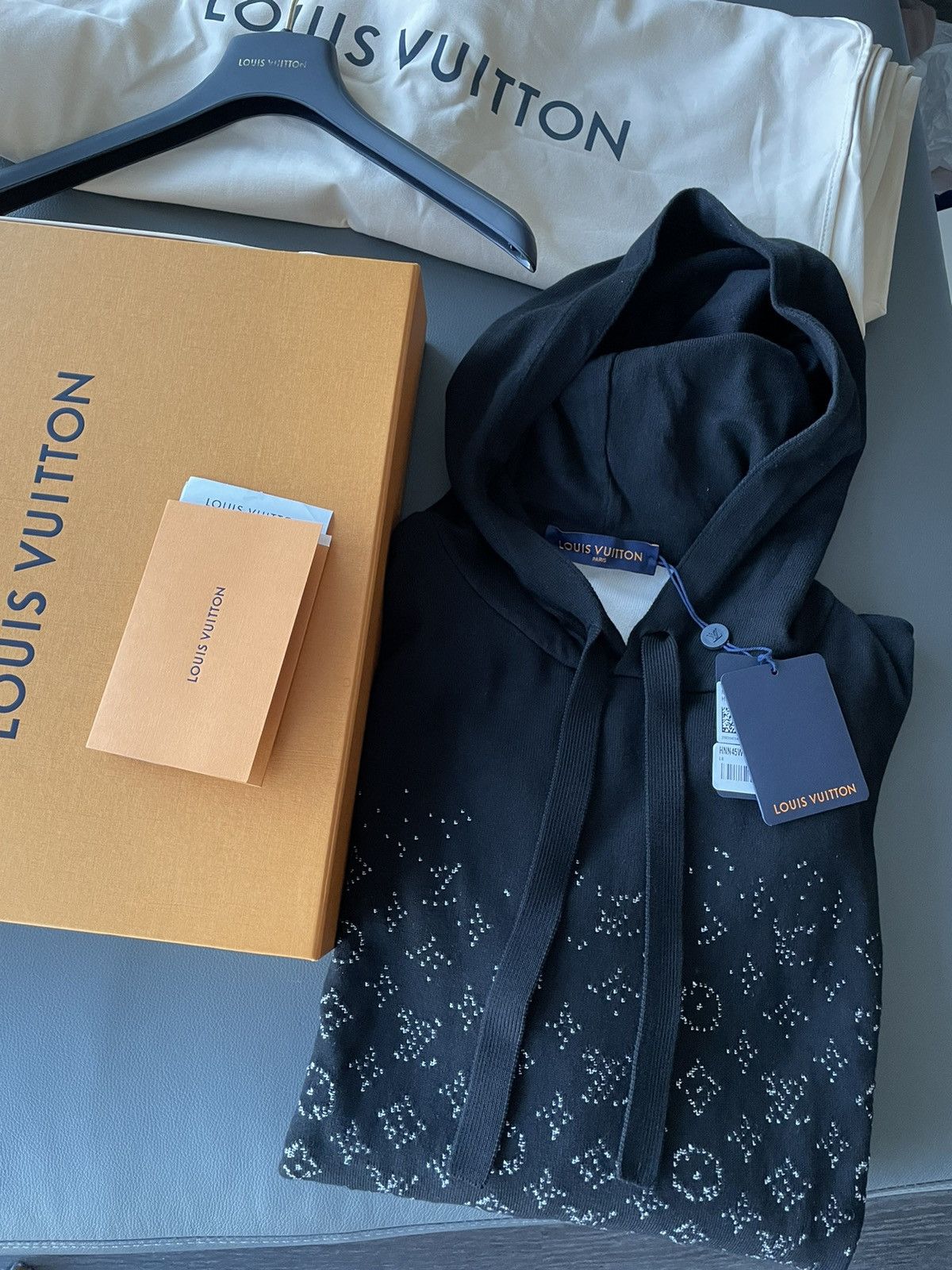 Louis Vuitton Super Runway Limited LV Monogram Hooded Sweater BRAND NEW Size US L / EU 52-54 / 3 - 3 Thumbnail