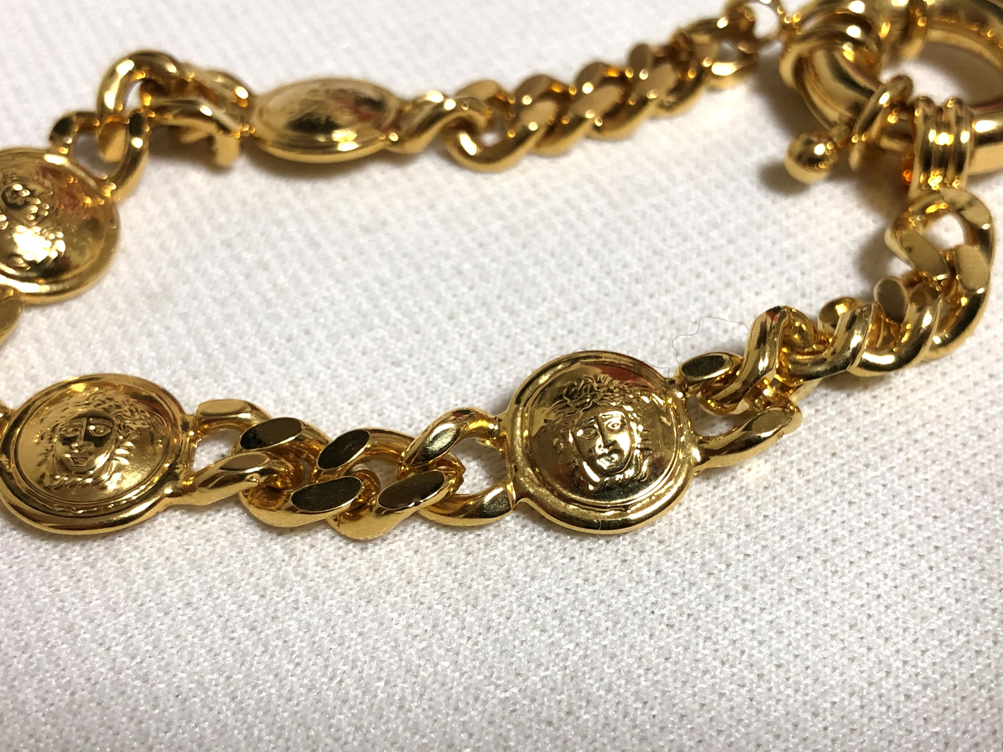 Versace GIANNI VERSACE gold plated bracelet MEDUSA vintage box Size ONE SIZE - 4 Thumbnail