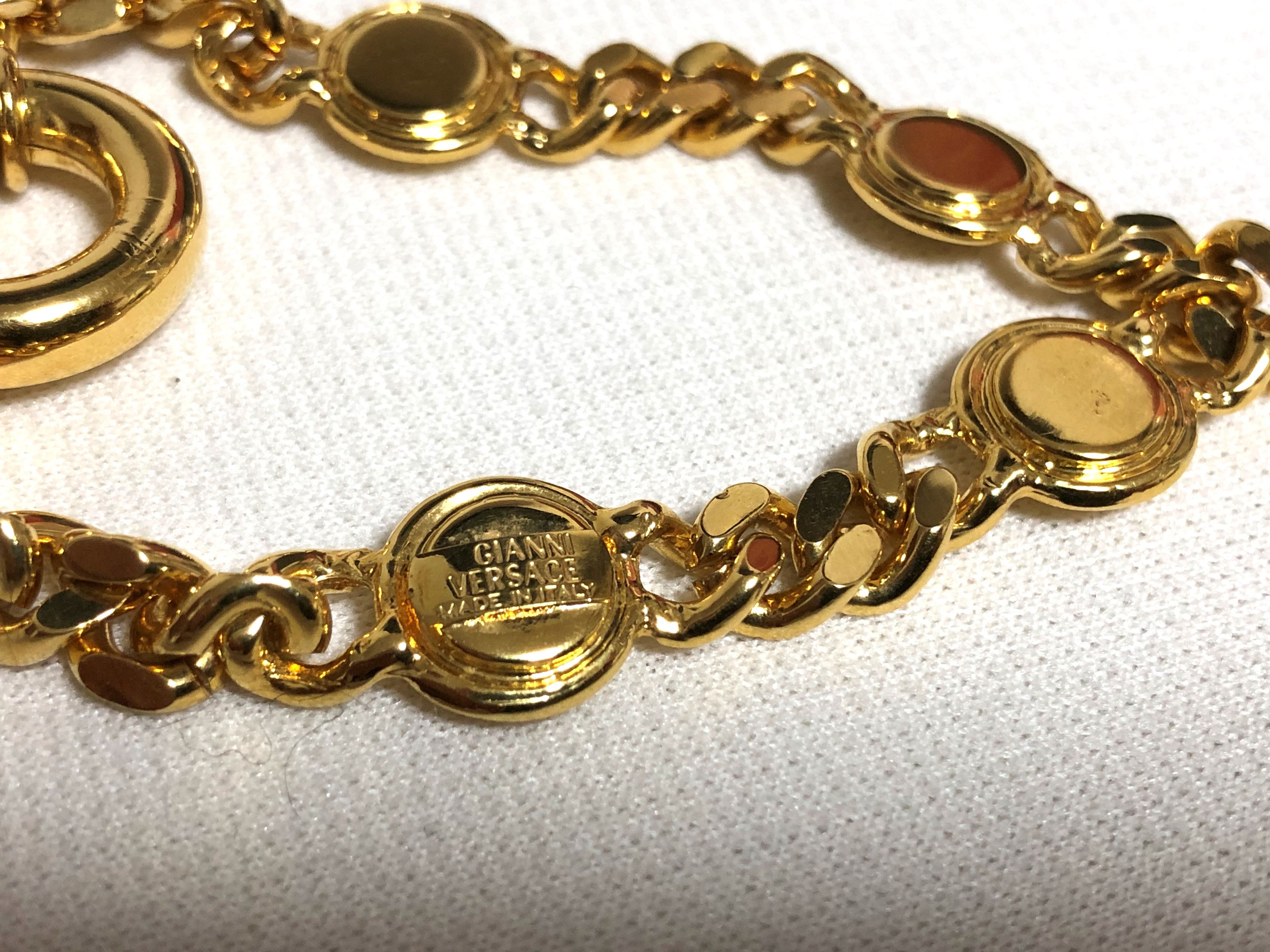 Versace GIANNI VERSACE gold plated bracelet MEDUSA vintage box Size ONE SIZE - 5 Thumbnail