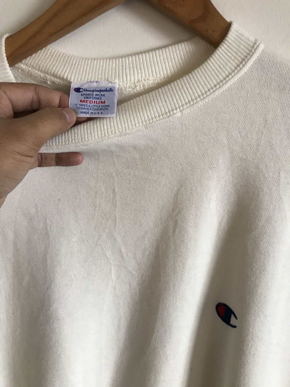 Champion Champion Small Logo White Sweatshirt Size US M / EU 48-50 / 2 - 3 Thumbnail