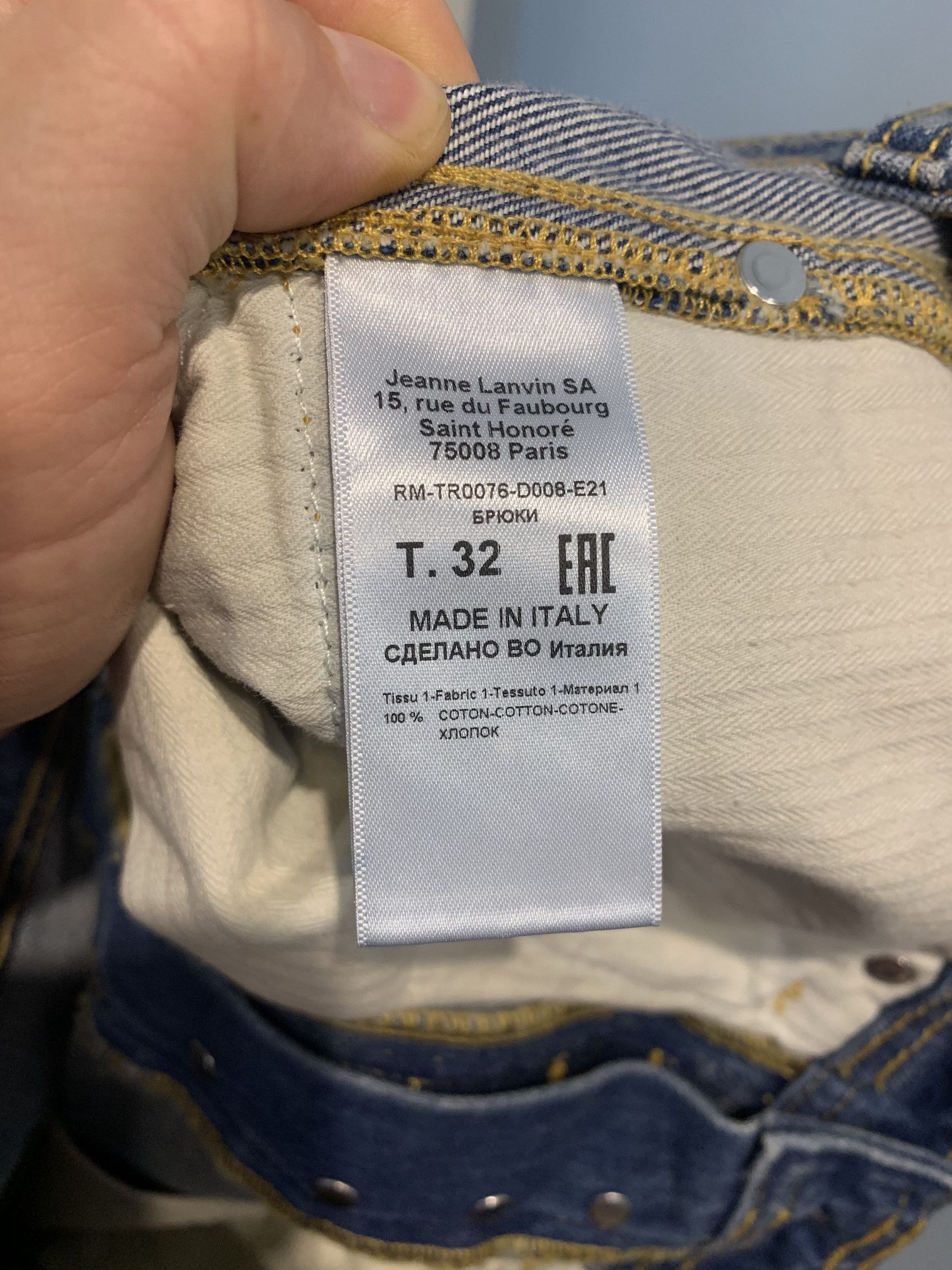 Gallery Dept. × Lanvin FINAL DROP / SS'21 Jean Twist Leg Size US 32 / EU 48 - 6 Thumbnail