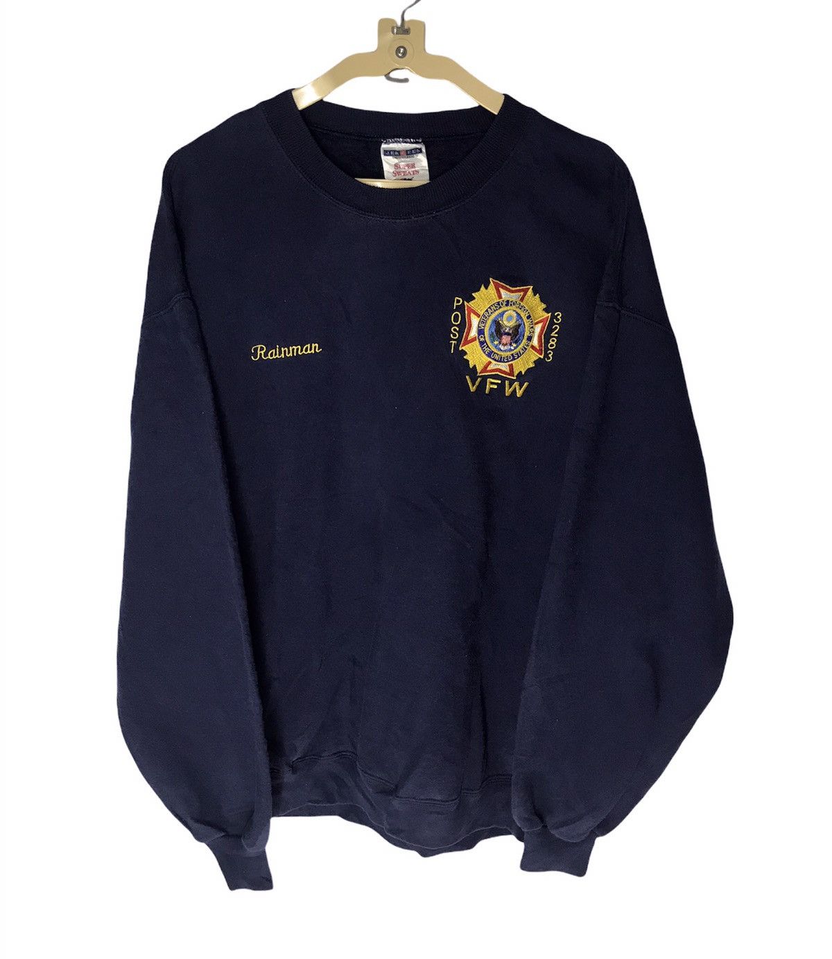 Jerzees × Vintage veterans of foreign wars of the United State sweatshirt Size US L / EU 52-54 / 3 - 1 Thumbnail