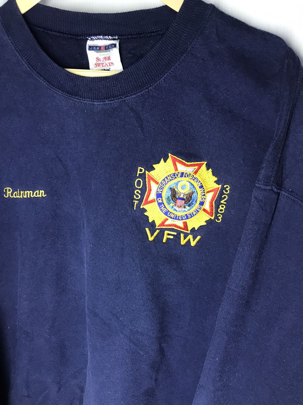Jerzees × Vintage veterans of foreign wars of the United State sweatshirt Size US L / EU 52-54 / 3 - 3 Thumbnail
