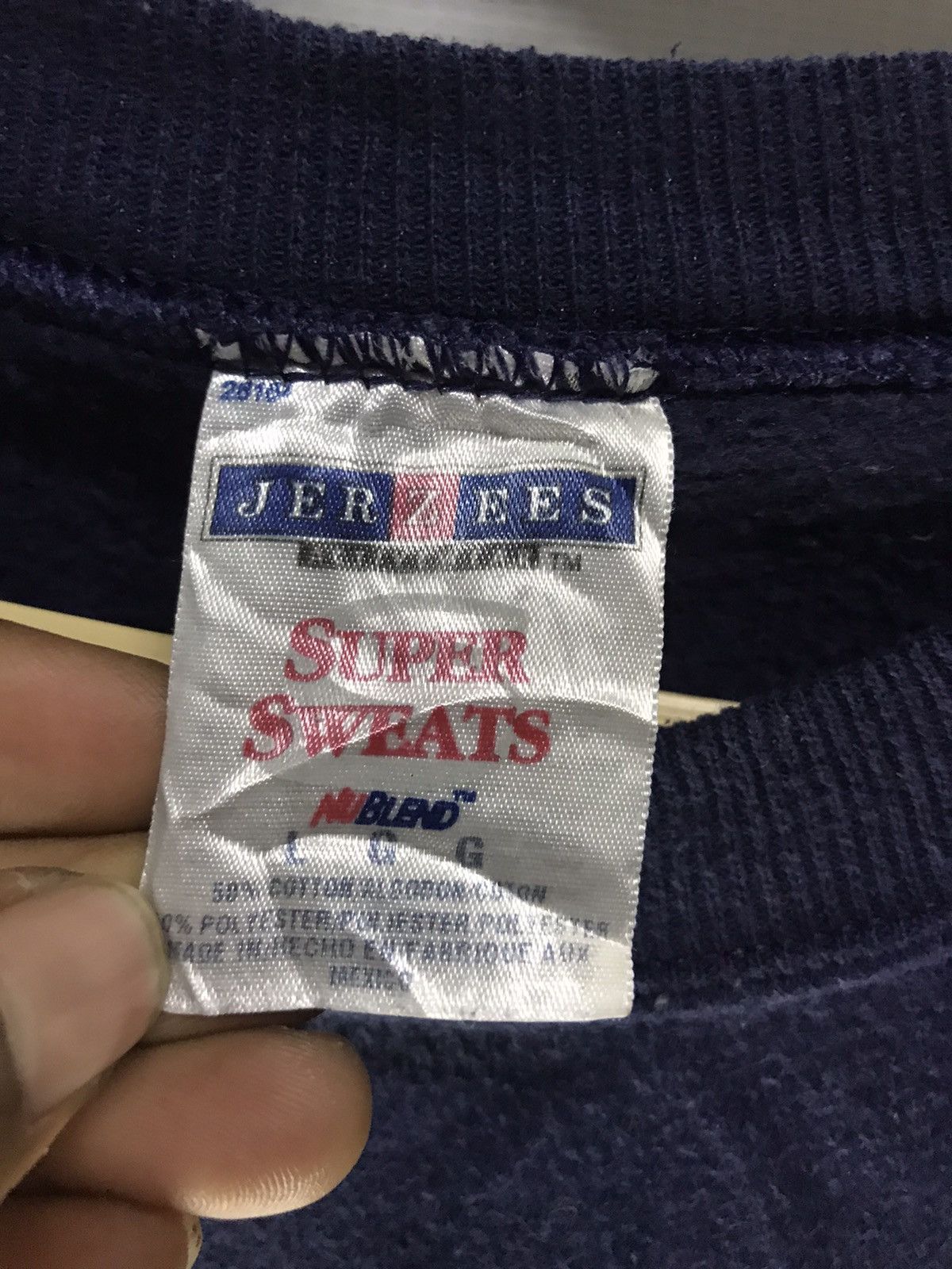 Jerzees × Vintage veterans of foreign wars of the United State sweatshirt Size US L / EU 52-54 / 3 - 4 Thumbnail