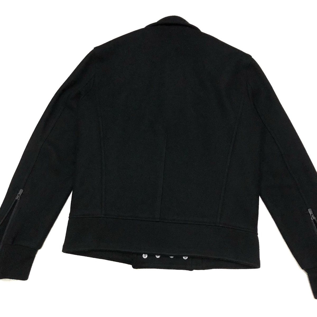 Black Barrett Black Barrett by Neil Barrett Biker Wool Jacket Size US M / EU 48-50 / 2 - 9 Thumbnail