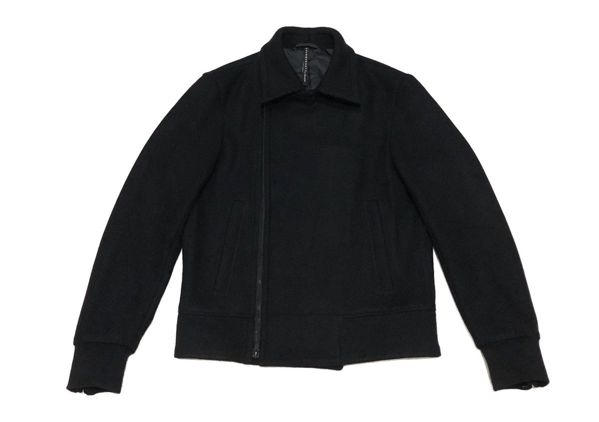 Black Barrett Black Barrett by Neil Barrett Biker Wool Jacket Size US M / EU 48-50 / 2 - 7 Thumbnail