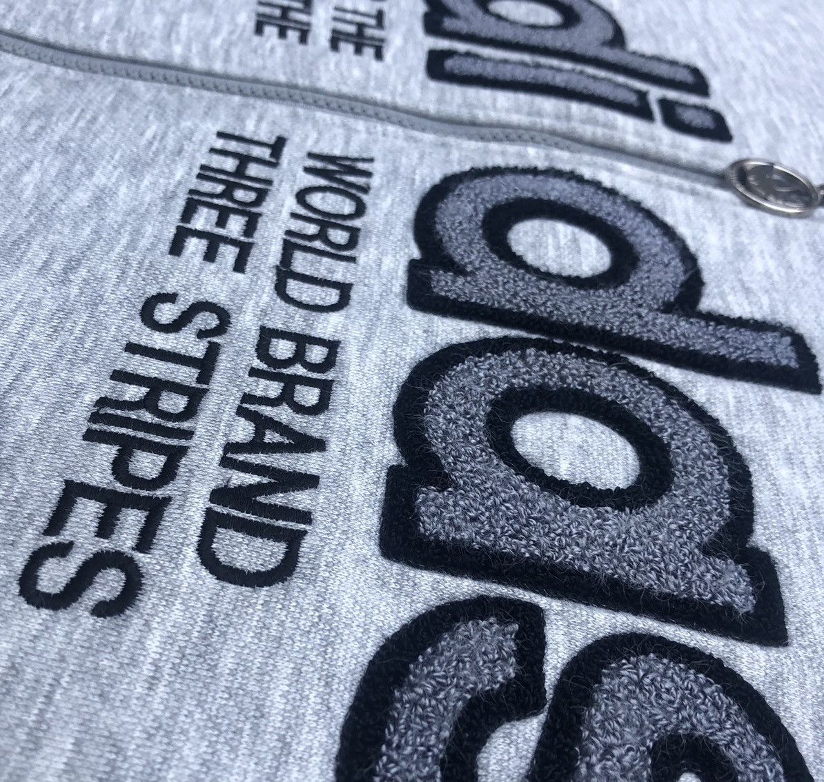 Adidas Vtg 90s Adidas Trefoil Big Logo Fleece Hoodie Sweatshirt Size US L / EU 52-54 / 3 - 9 Thumbnail