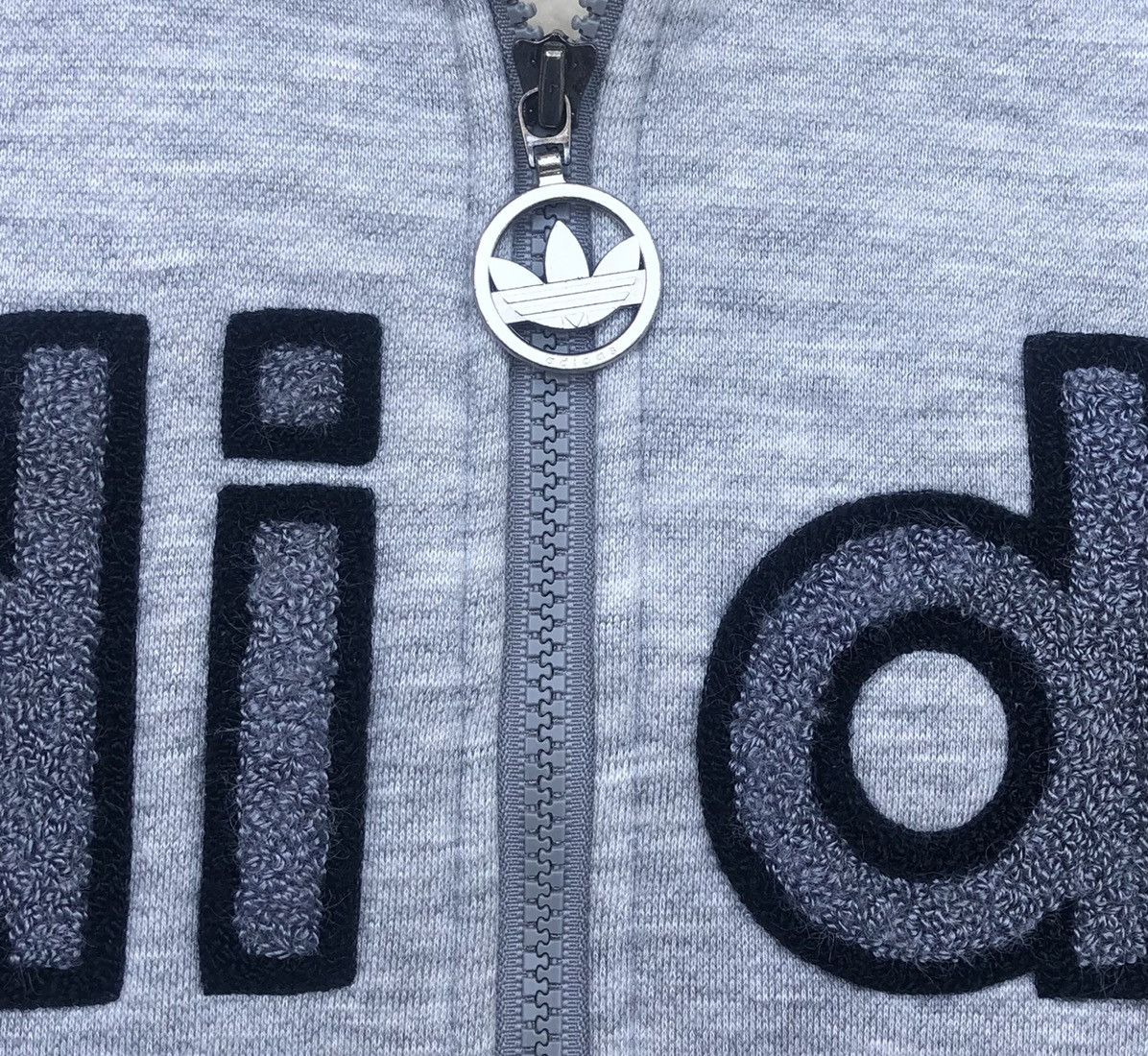 Adidas Vtg 90s Adidas Trefoil Big Logo Fleece Hoodie Sweatshirt Size US L / EU 52-54 / 3 - 10 Thumbnail