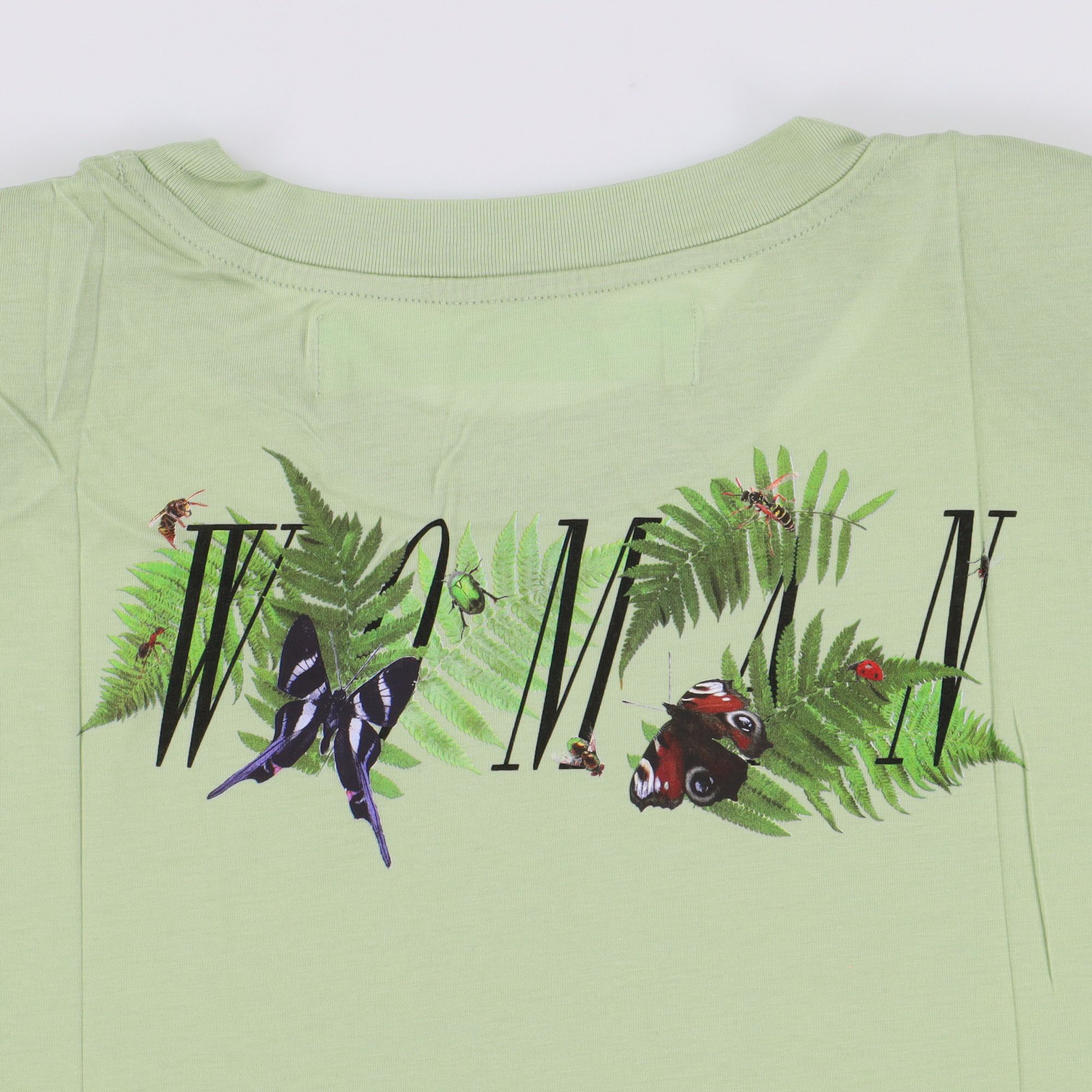 Off-White Green Woman Floral Shoulder Pad T-Shirt Size US S / EU 44-46 / 1 - 5 Thumbnail