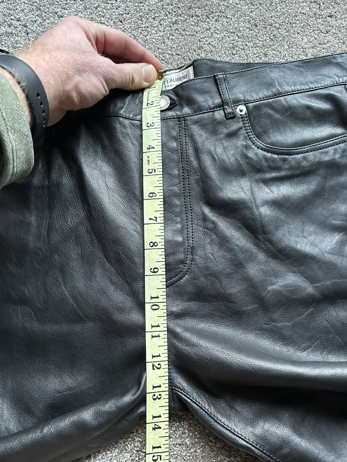 Saint Laurent Paris $3290 SS20 Saint Laurent leather pants jeans 50 BNWT Grail Size US 34 / EU 50 - 10 Thumbnail
