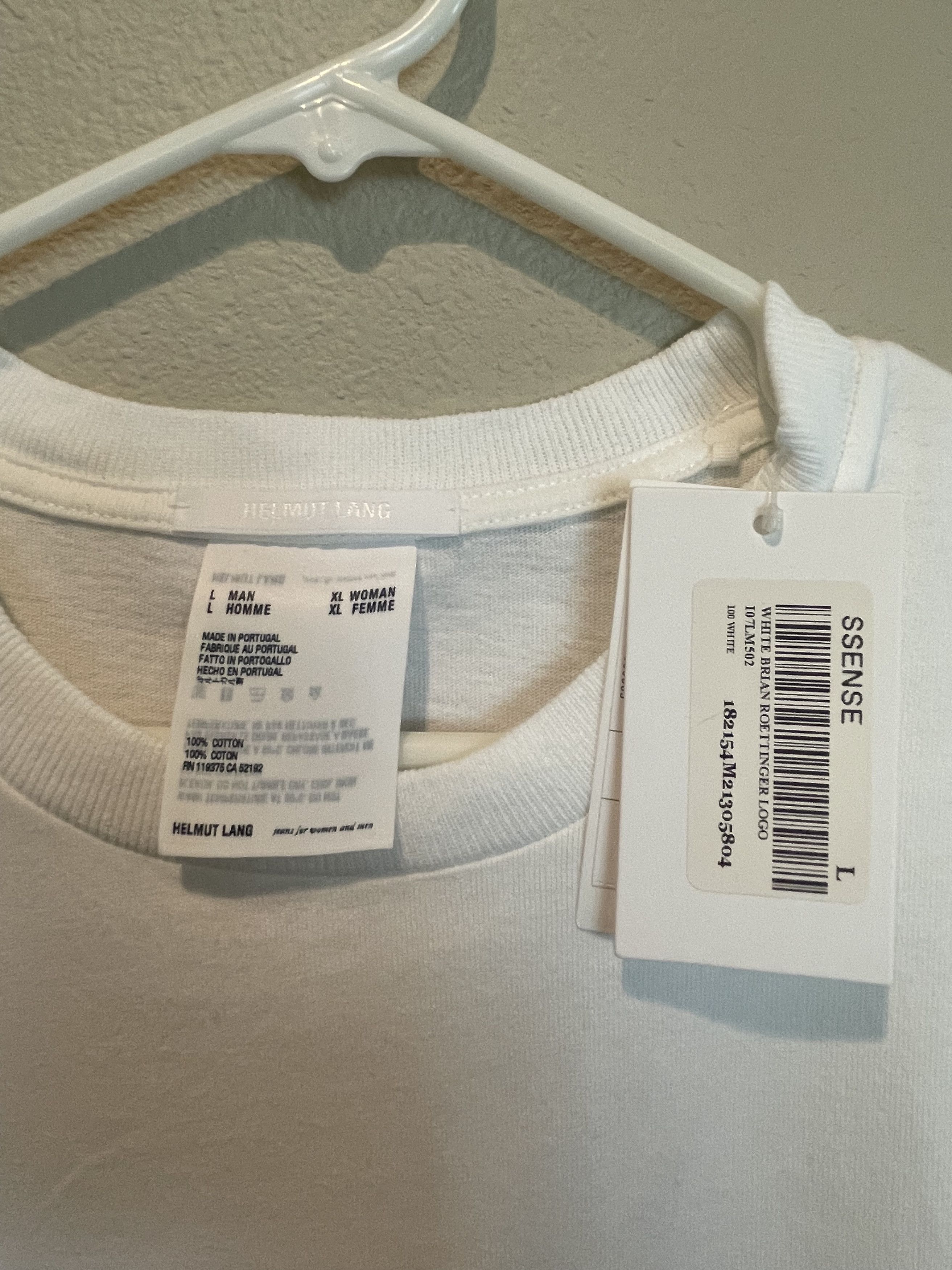 Helmut Lang Helmut Lang t-shirt In Lang We Trust Size US L / EU 52-54 / 3 - 3 Thumbnail