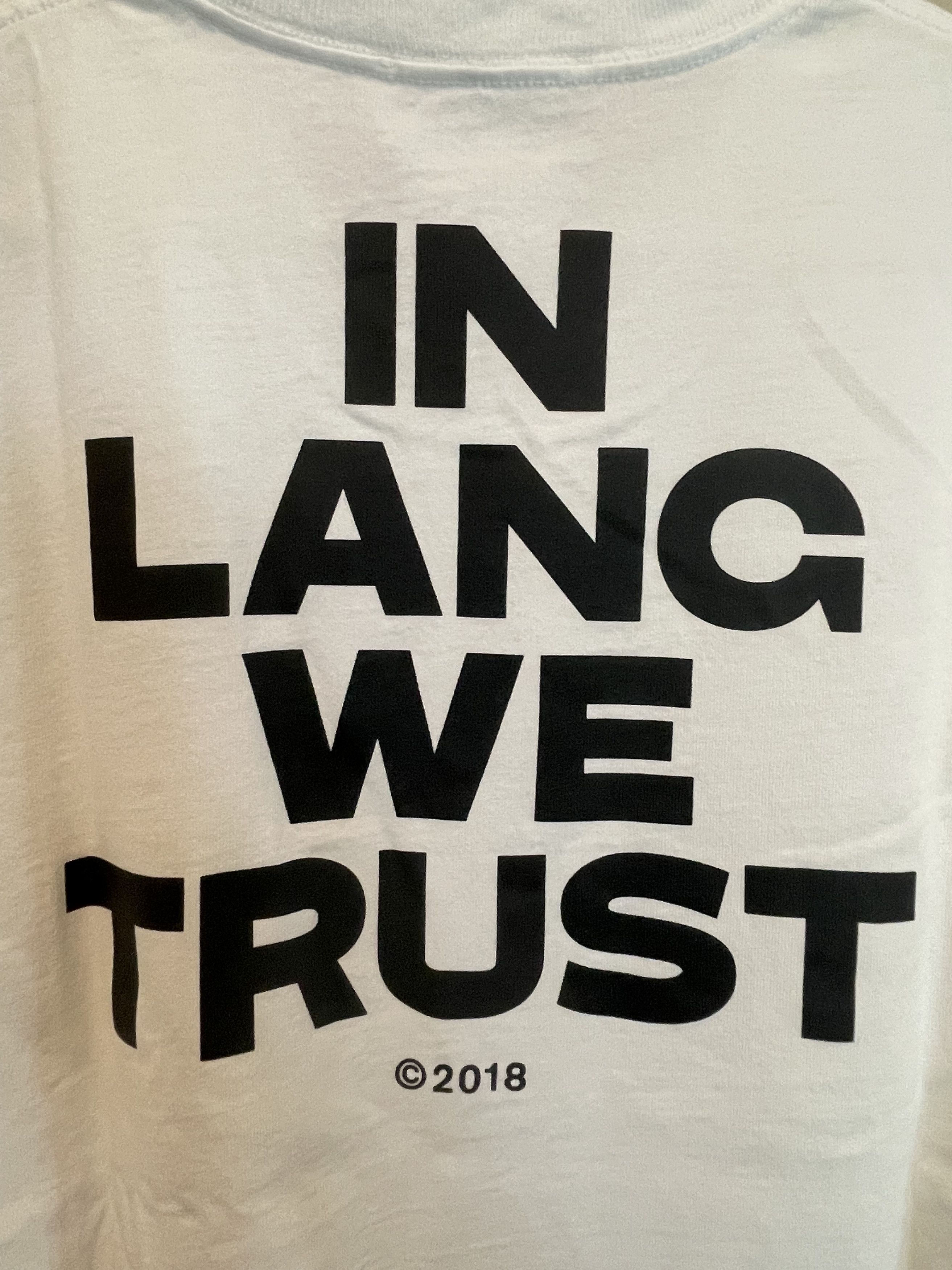 Helmut Lang Helmut Lang t-shirt In Lang We Trust Size US L / EU 52-54 / 3 - 6 Thumbnail