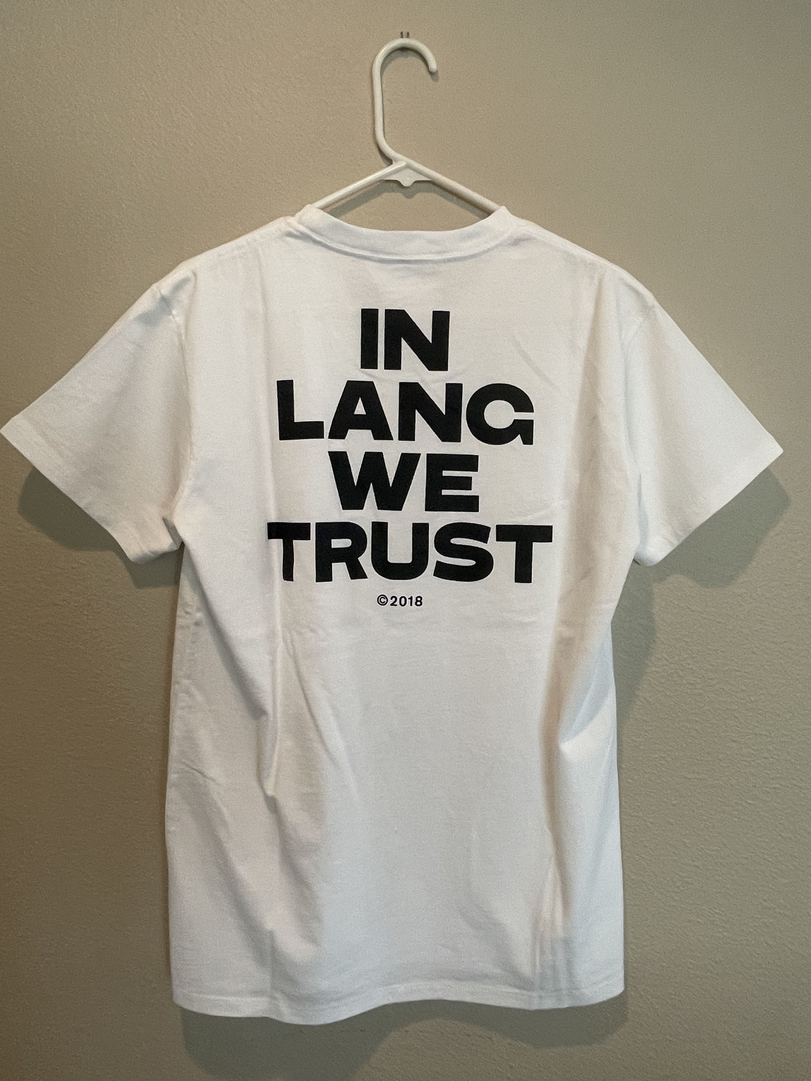 Helmut Lang Helmut Lang t-shirt In Lang We Trust Size US L / EU 52-54 / 3 - 5 Thumbnail