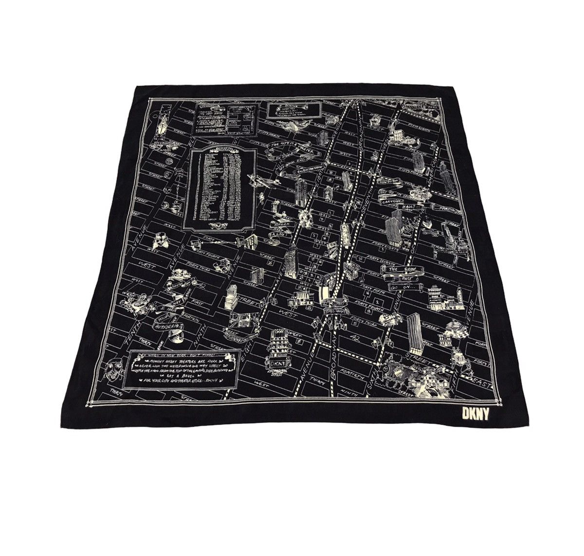 DKNY × Designer × Vintage Vintage DKNY Donna Karan New York Theather NY Handkerchief Size ONE SIZE - 2 Thumbnail